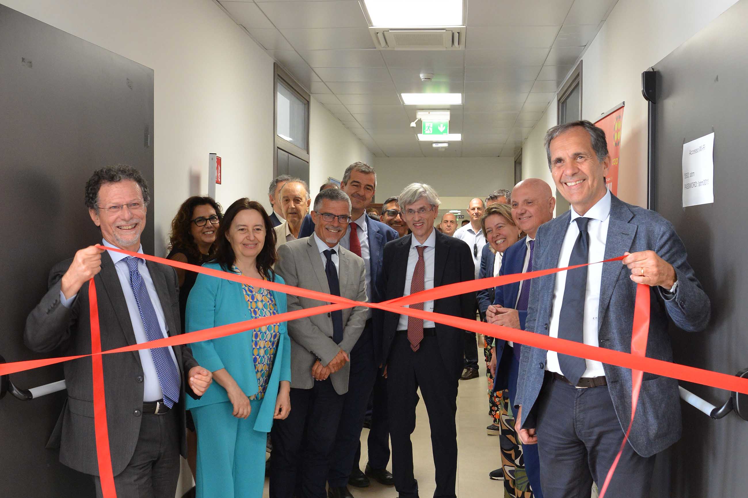 Un momento della cerimonia di inaugurazione