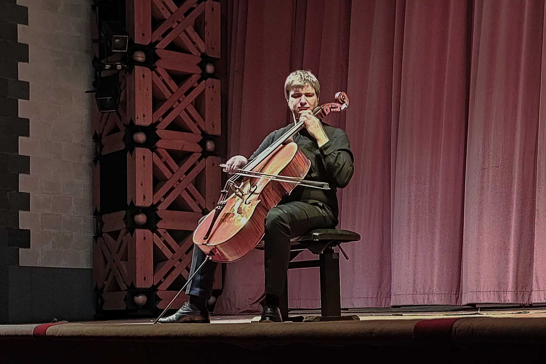 Un momento dell'esibizione di Andrei Ioniţă
