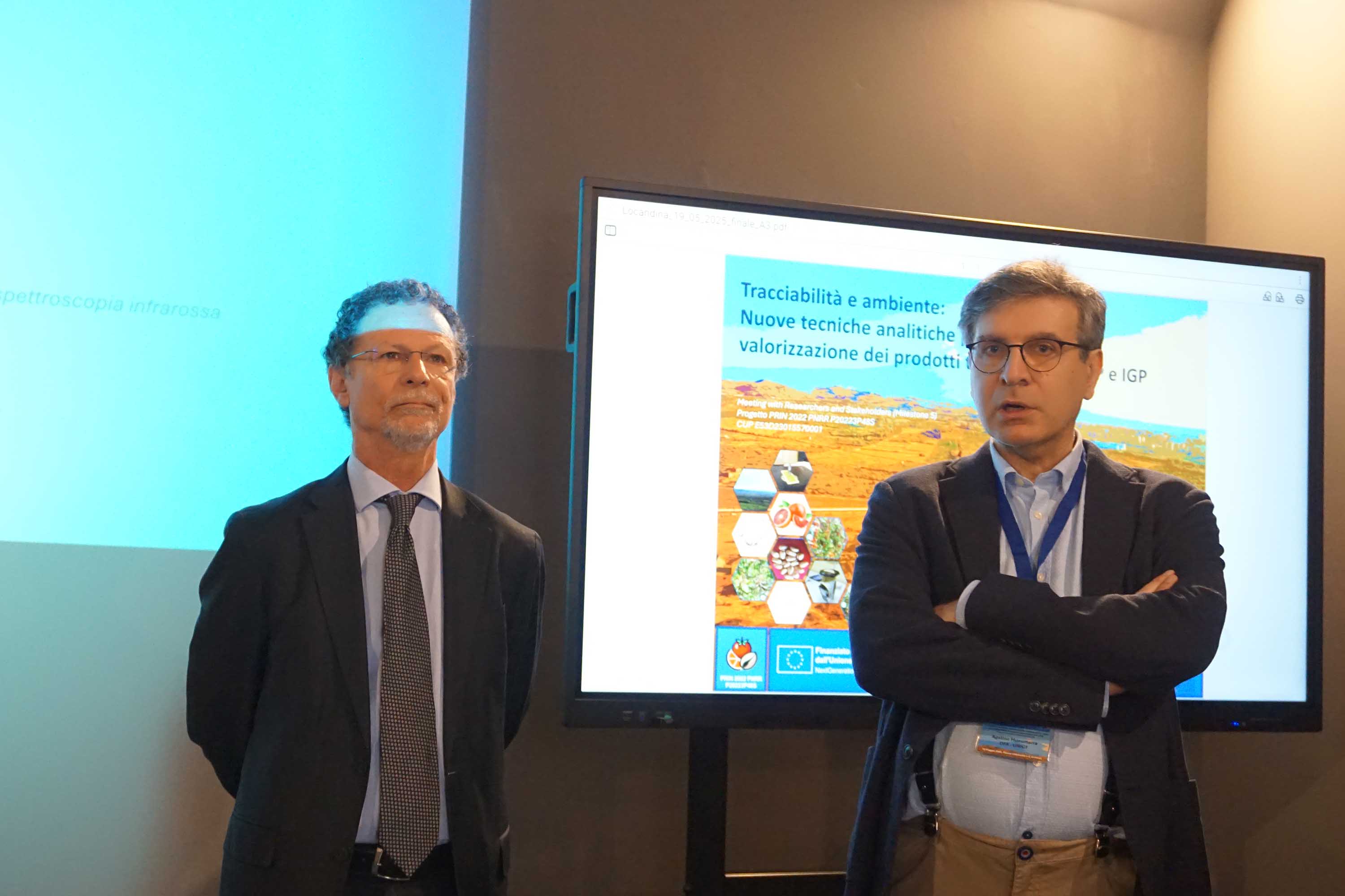 Il rettore Francesco Priolo e il prof. Agatino Musumarra