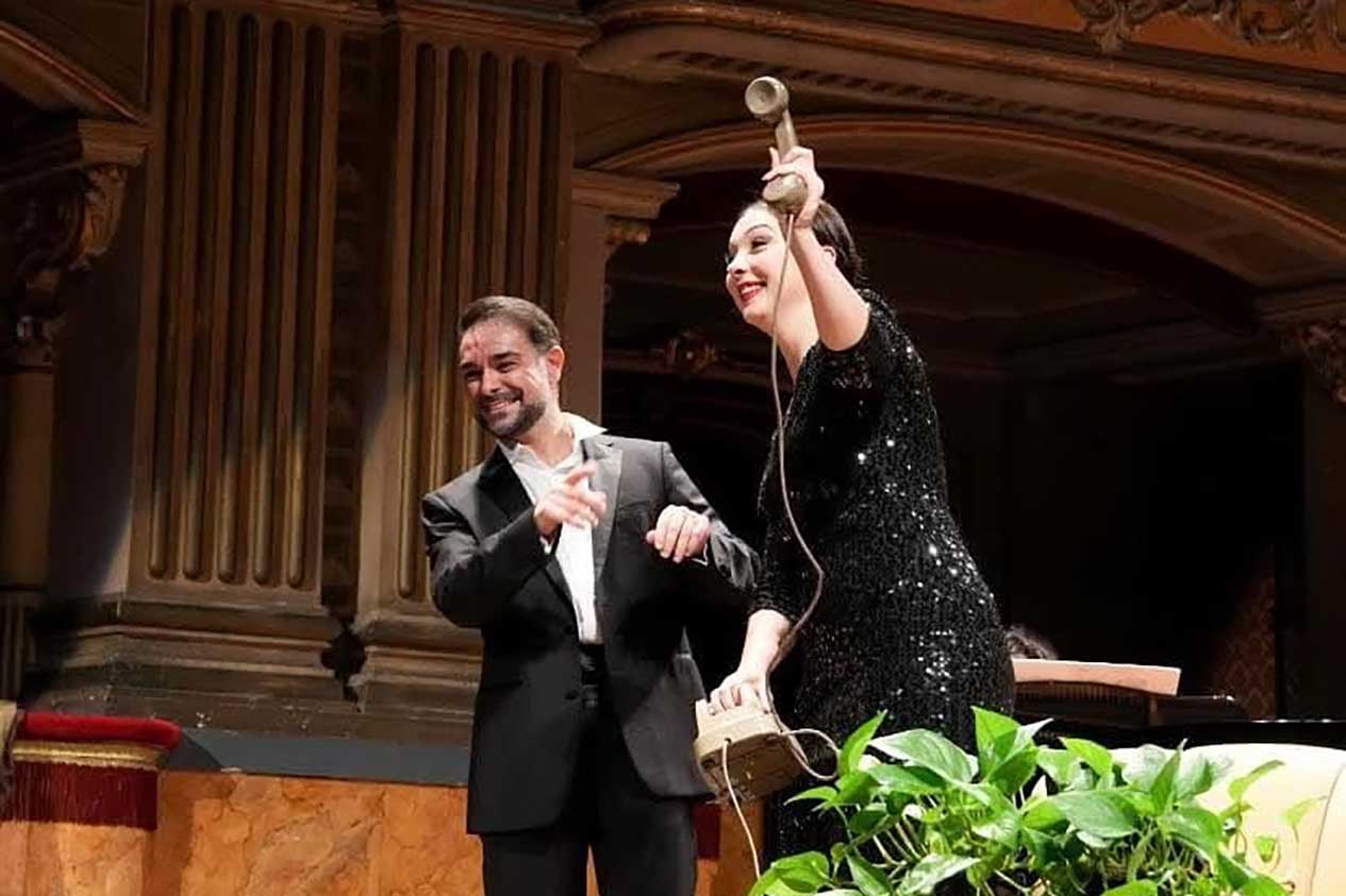 Un momento del concerto con la soprano Alina Tkachuk