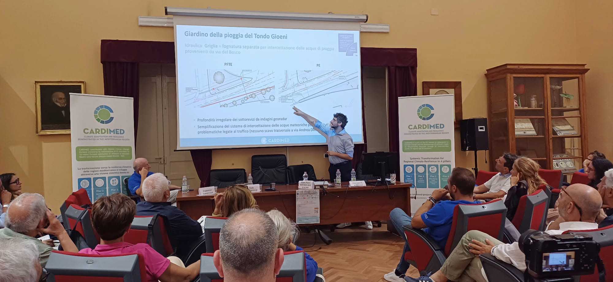 Un momento dell'intervento di Anacleto Rizzo