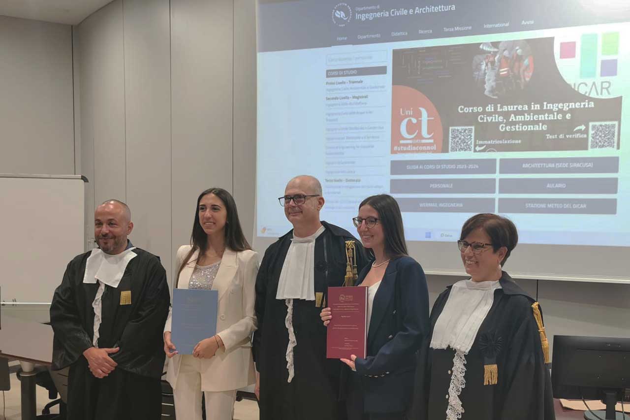 Dicar, prime laureate in Ingegneria civile, ambientale e gestionale