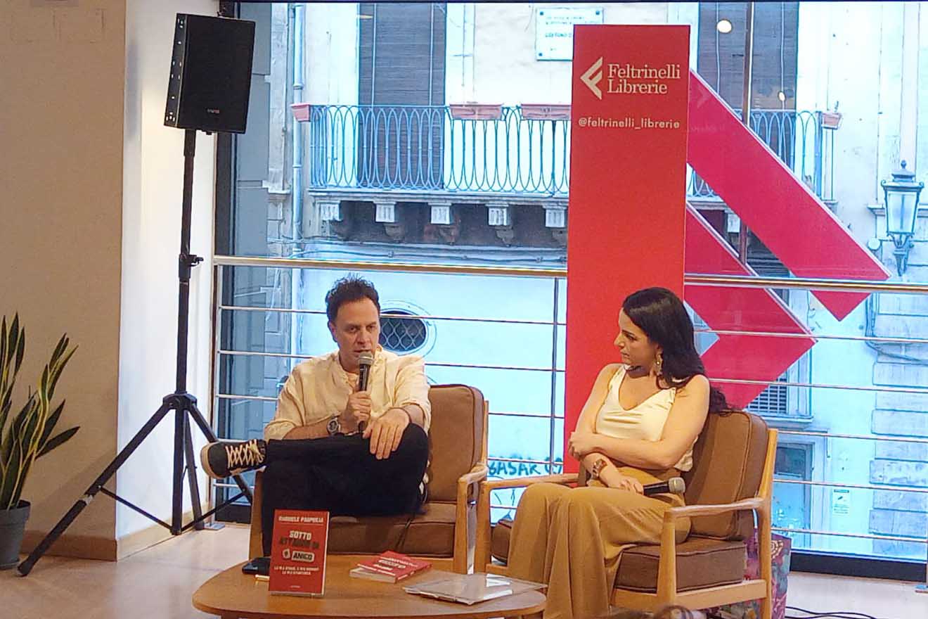 Un momento dell'intervento di Gabriele Parpiglia