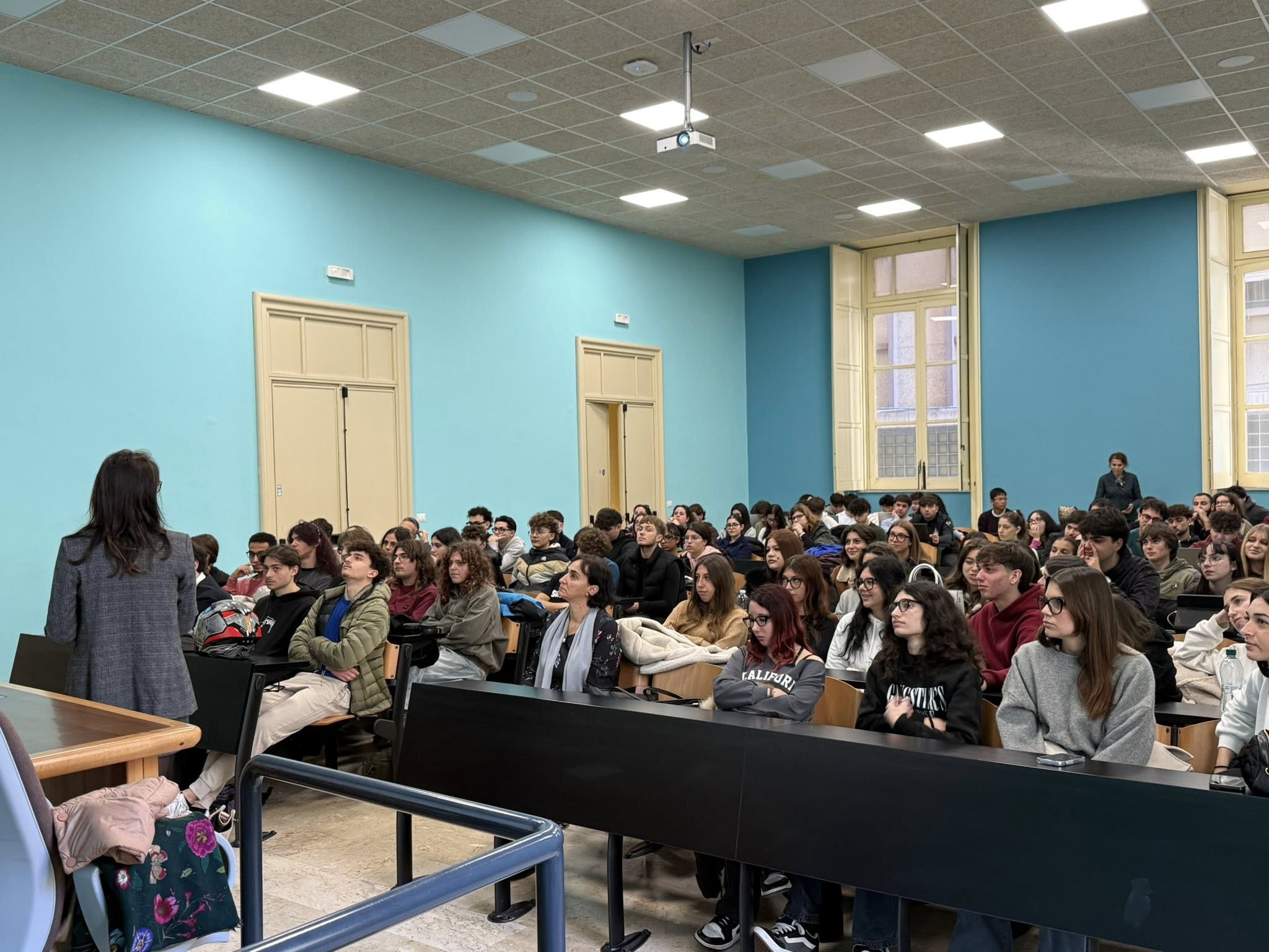 Un momento dell'intervento di Costanza Ajon