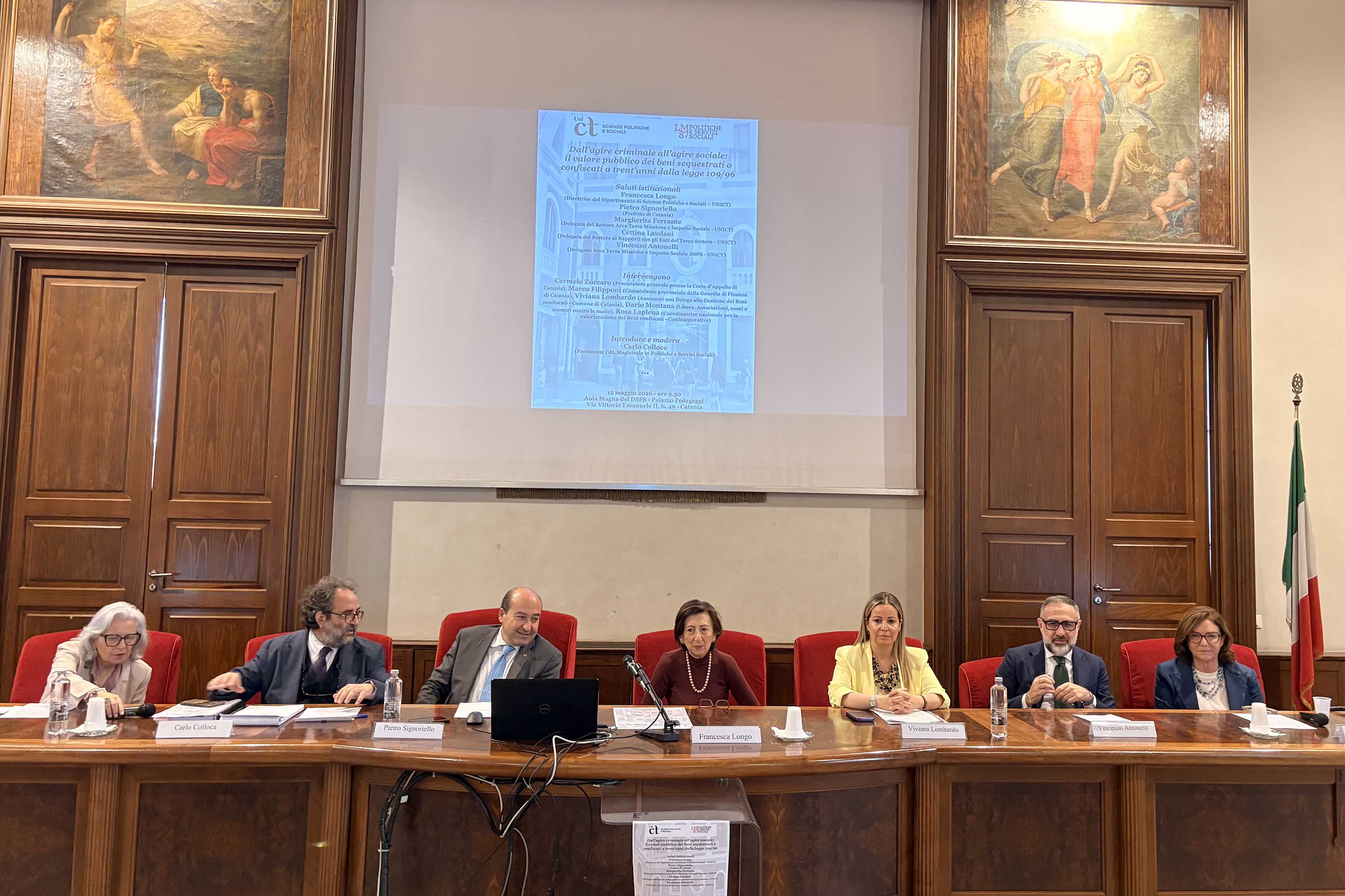 Il tavolo dei relatori