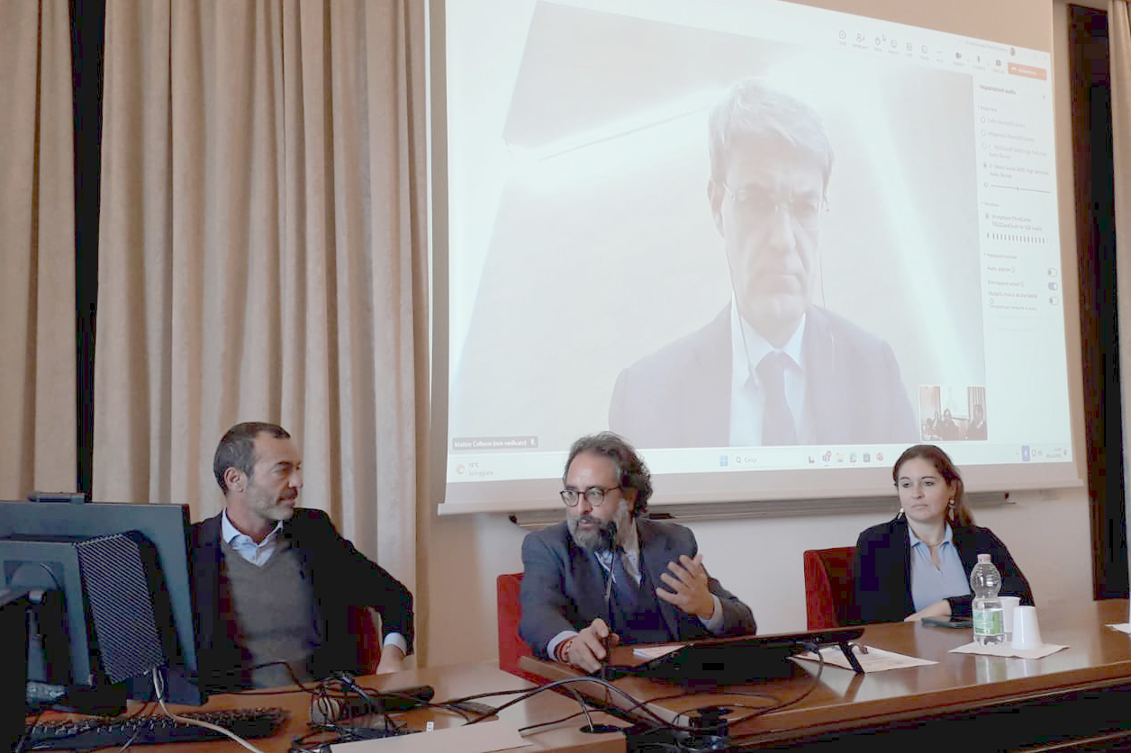 Un momento dell’intervento del prof. Carlo Colloca