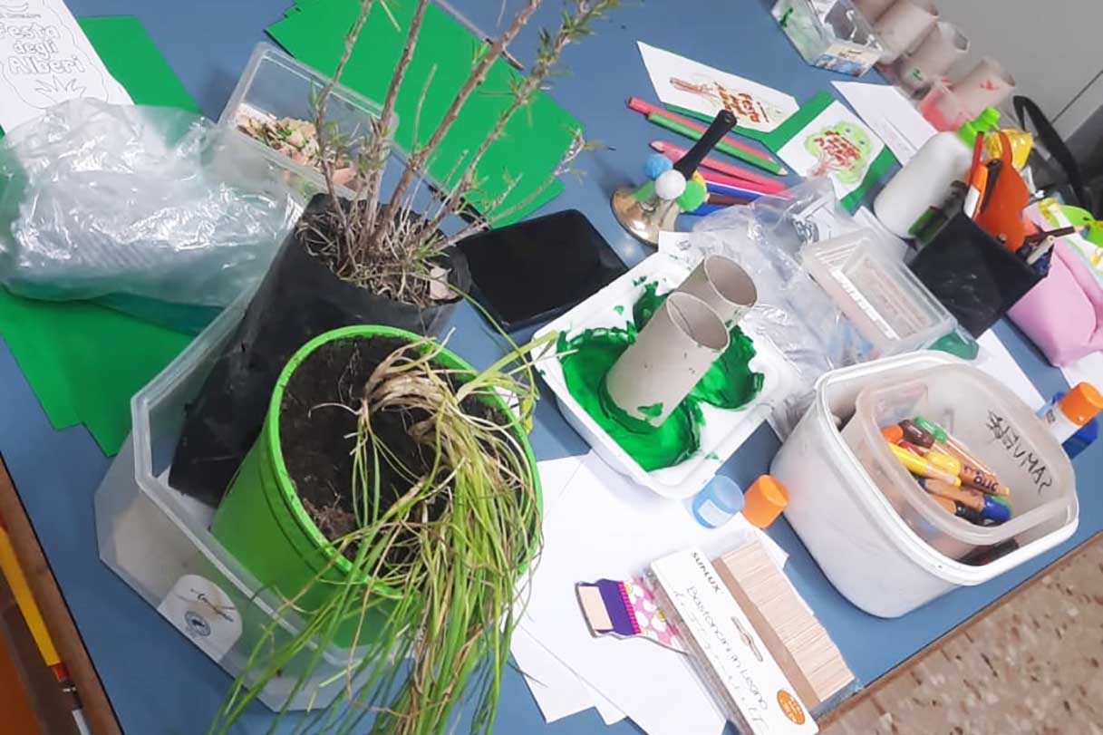 Una delle attività realizzate dagli studenti dell'Ic Purrello di San Gregorio