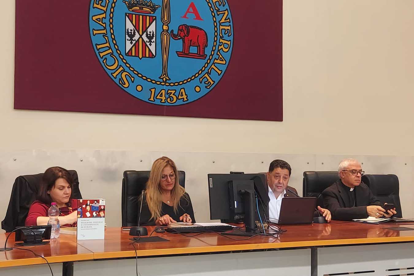 Un momento dell'intervento dell'imam Abdelhafid Kheit