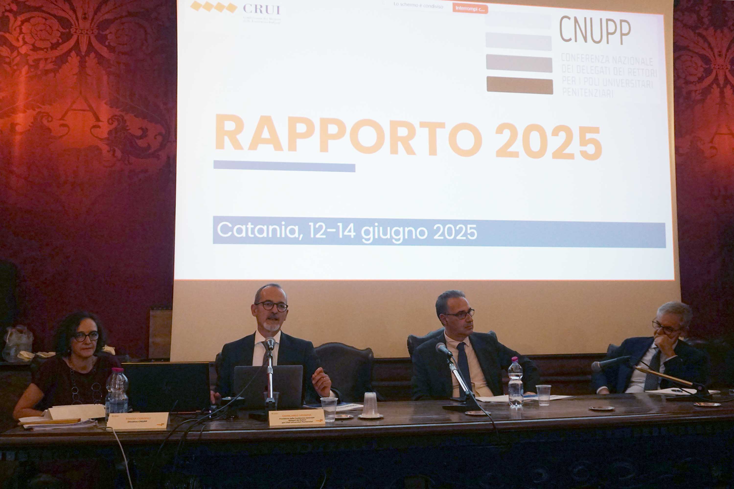 Un momento della presentazione del Rapporto 2025 della Cnupp