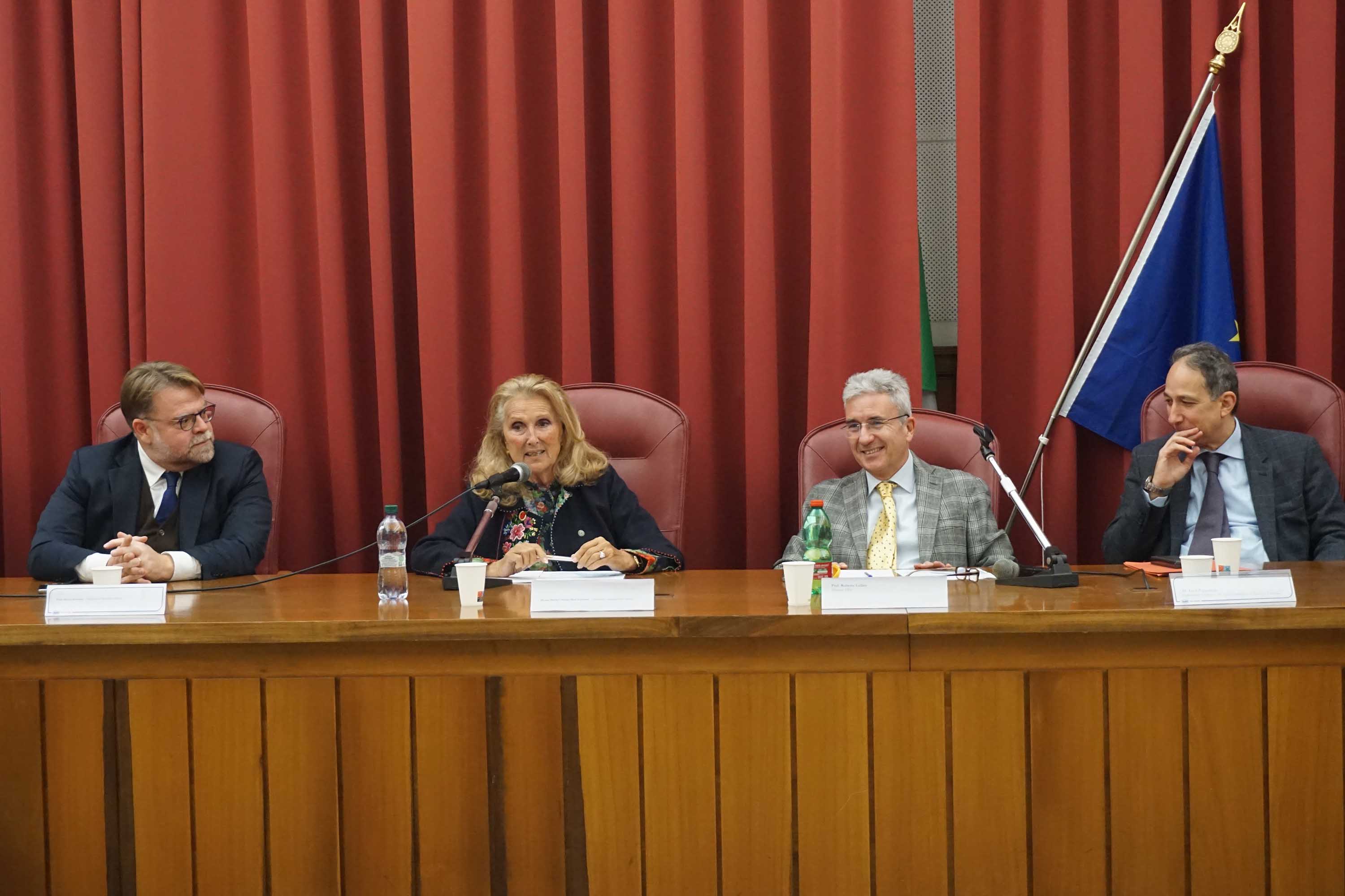 Un momento dell'intervento di Maria Cristina Busi Ferruzzi