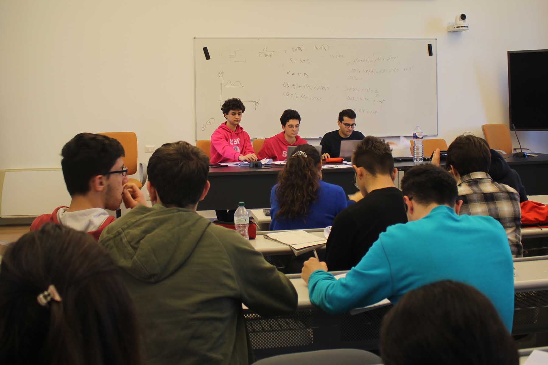 Un momento delle lezioni