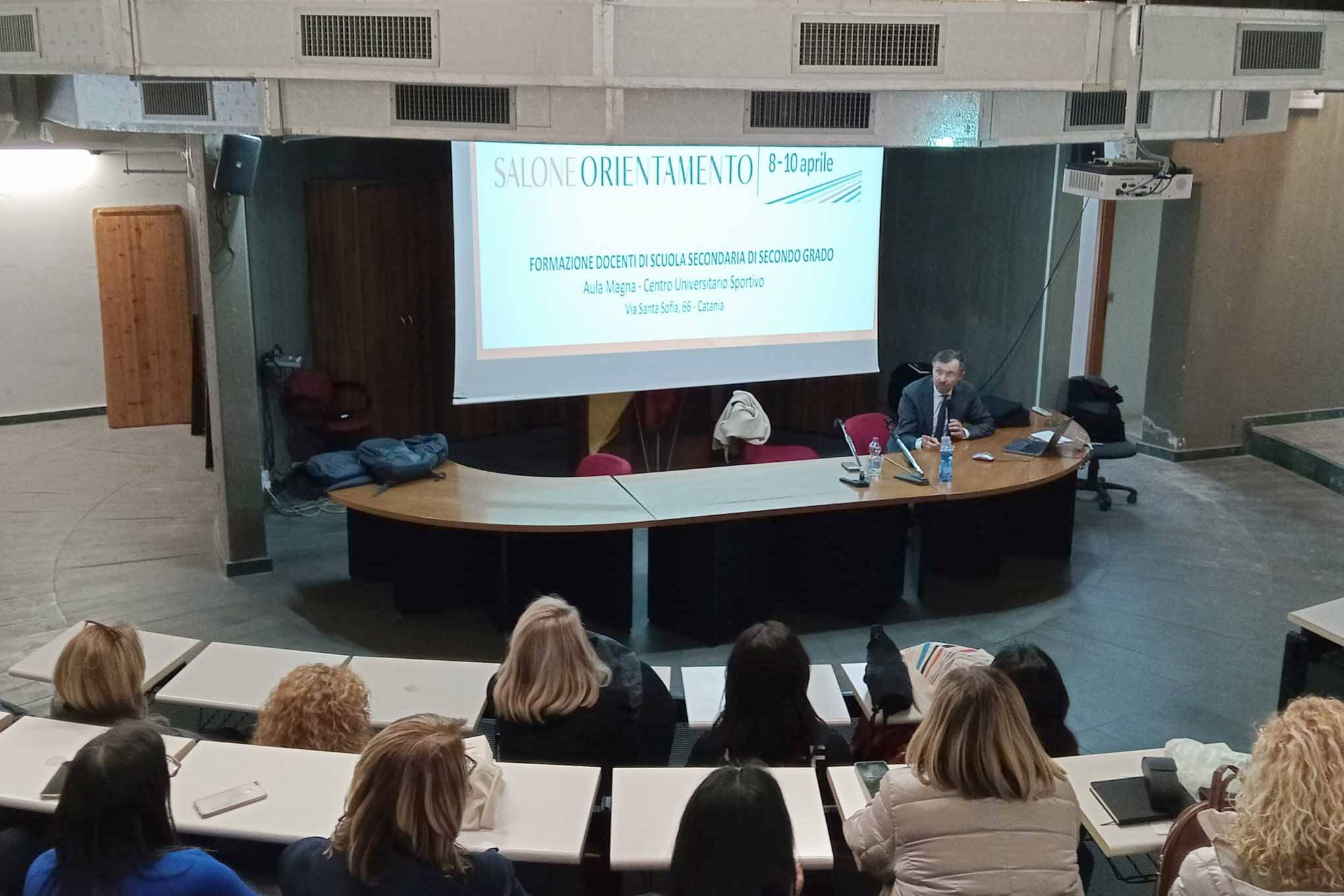 Un momento dell'intervento di Roberto Ricci