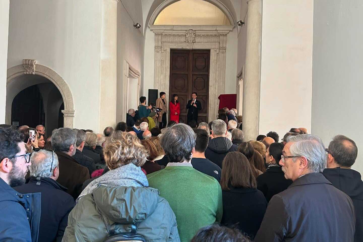 Un momento della cerimonia