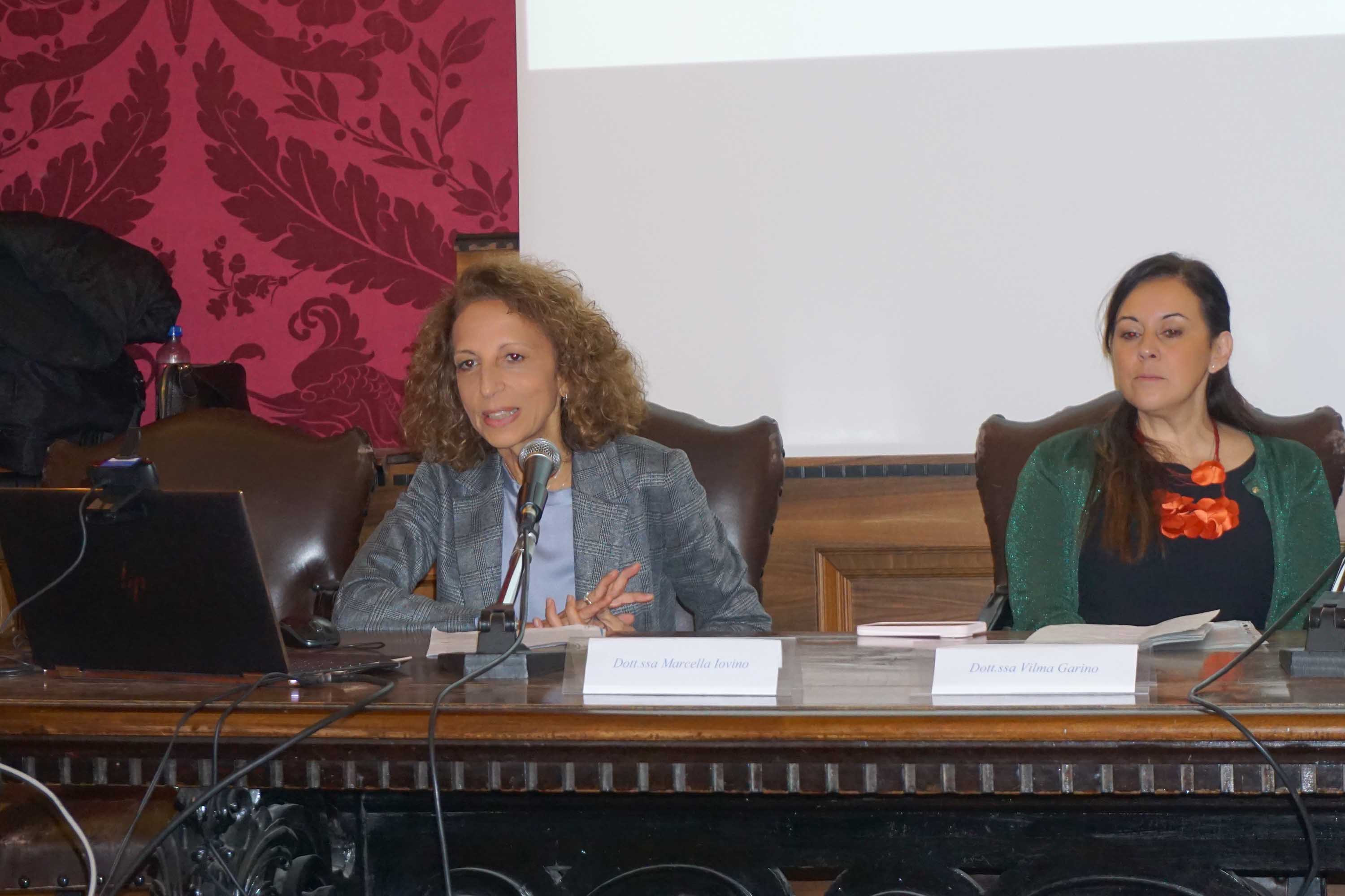 Un momento dell'intervento della dott.ssa Sara Licciardello