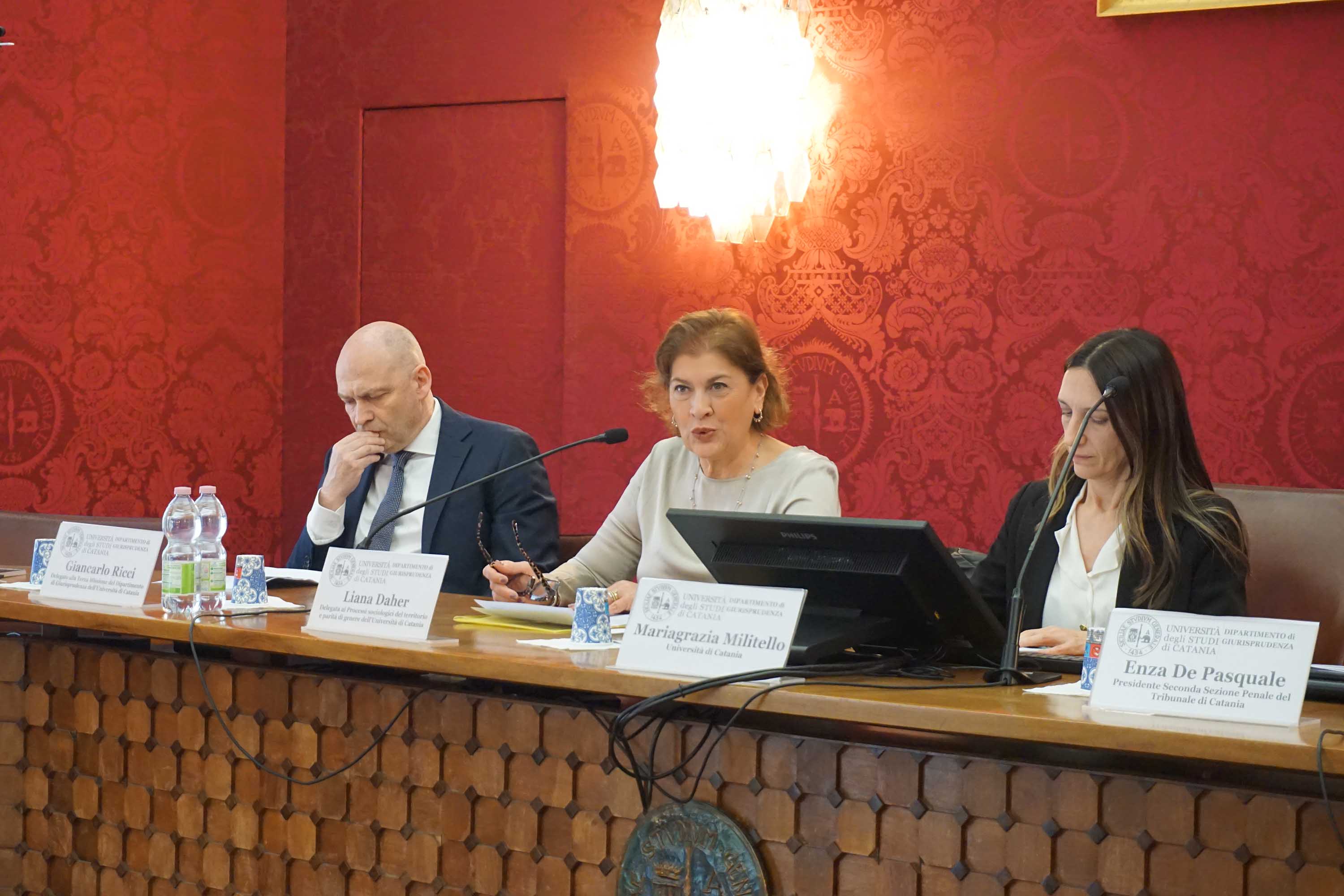 Un momento dell'intervento della docente Liana Daher
