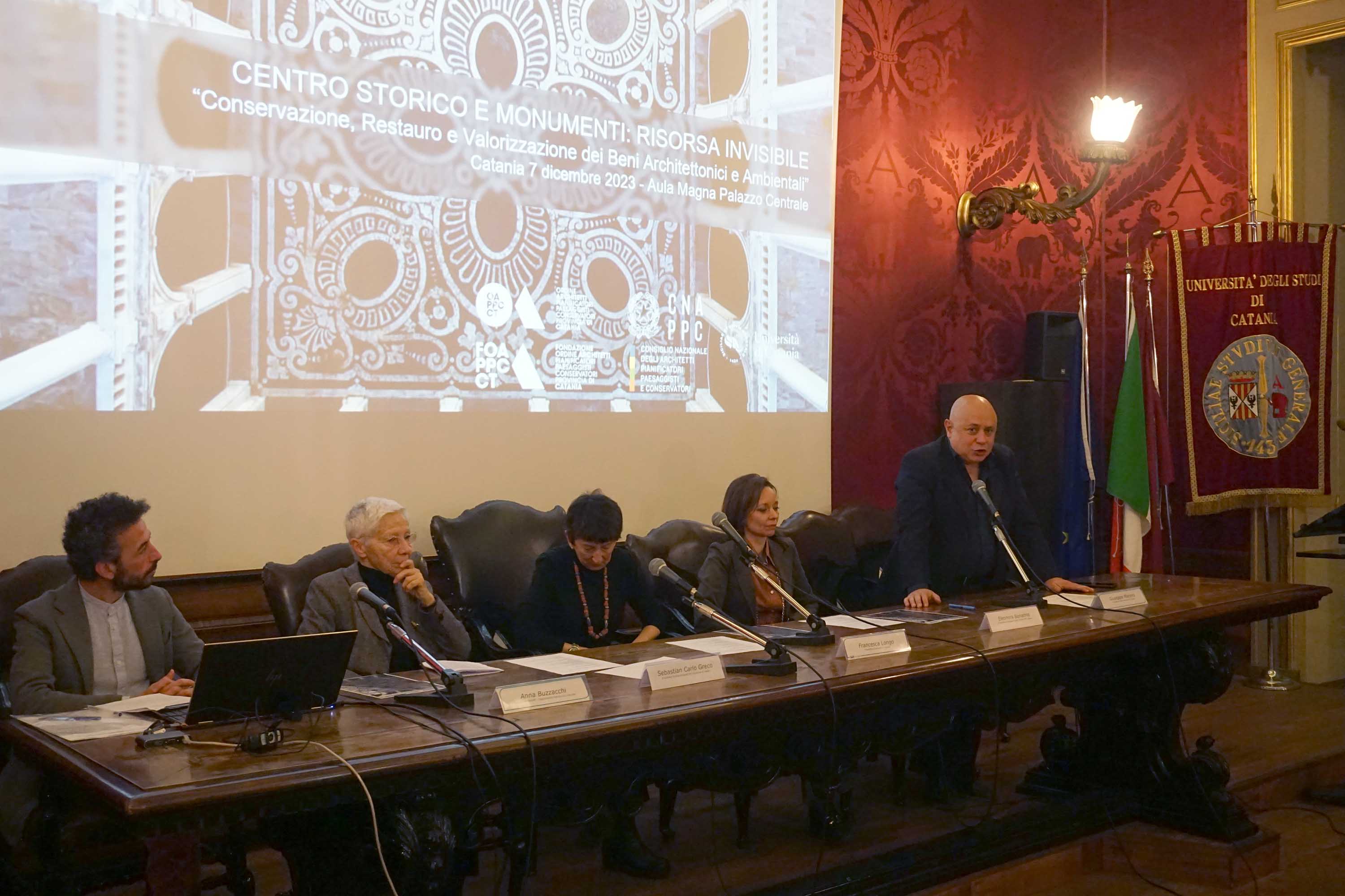 Un momento dell'intervento di Giuseppe Marano