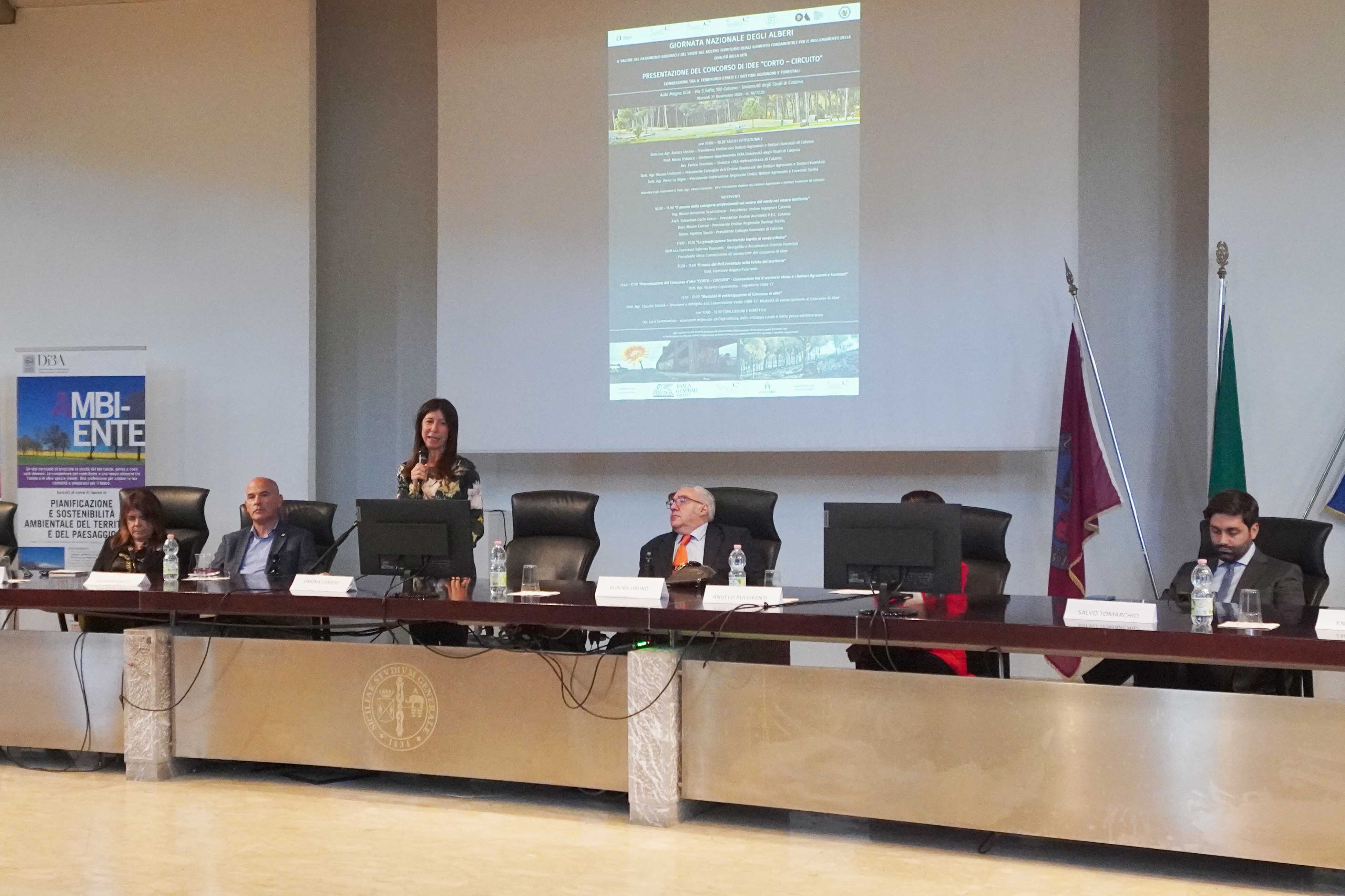 Un momento dell'intervento di Simona Consoli