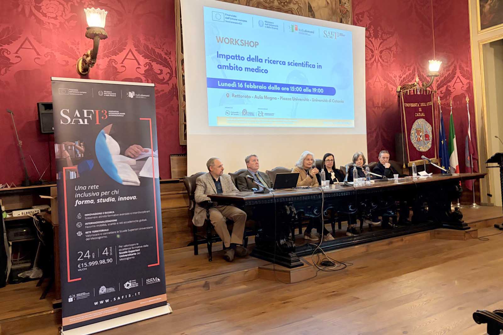 Un momento dell'intervento della prof.ssa Margherita Ferrante, delegata alla Terza missione