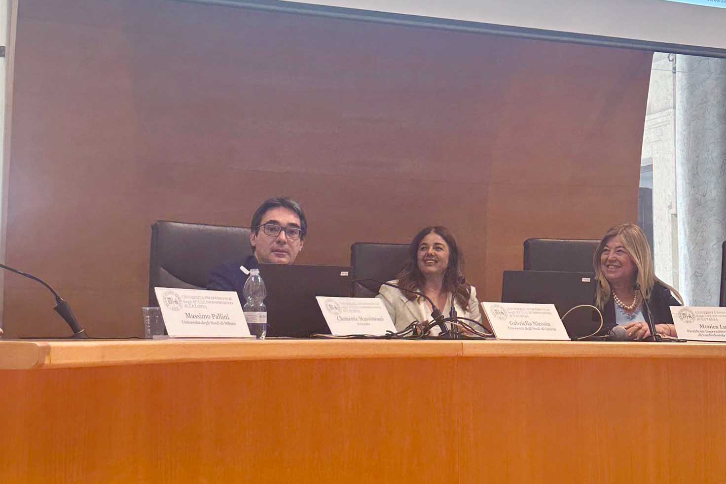 Un momento dell'intervento dell'avv. Clemente Massimiani