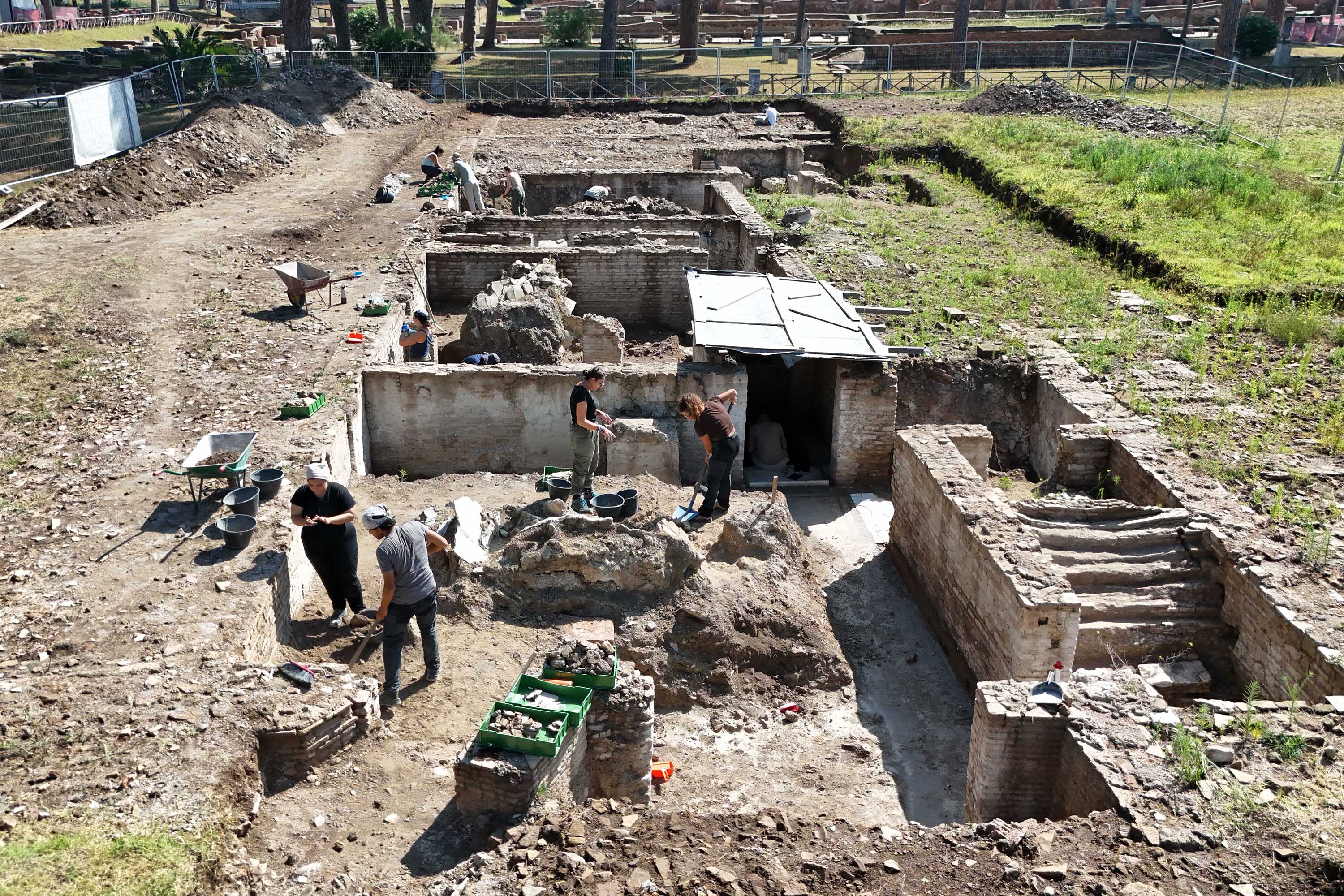 Foto dell’area di scavo