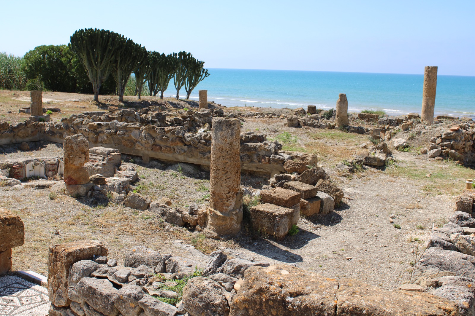 L'area di scavo archeologico nella Villa Romana di Durrueli