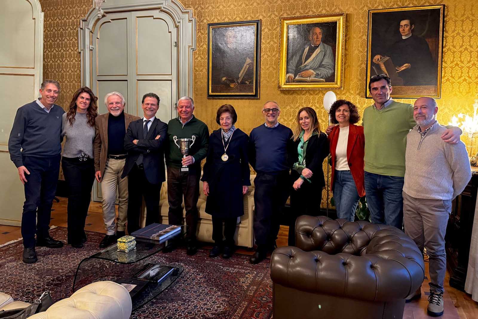 Un momento dell'incontro con il rettore Francesco Priolo