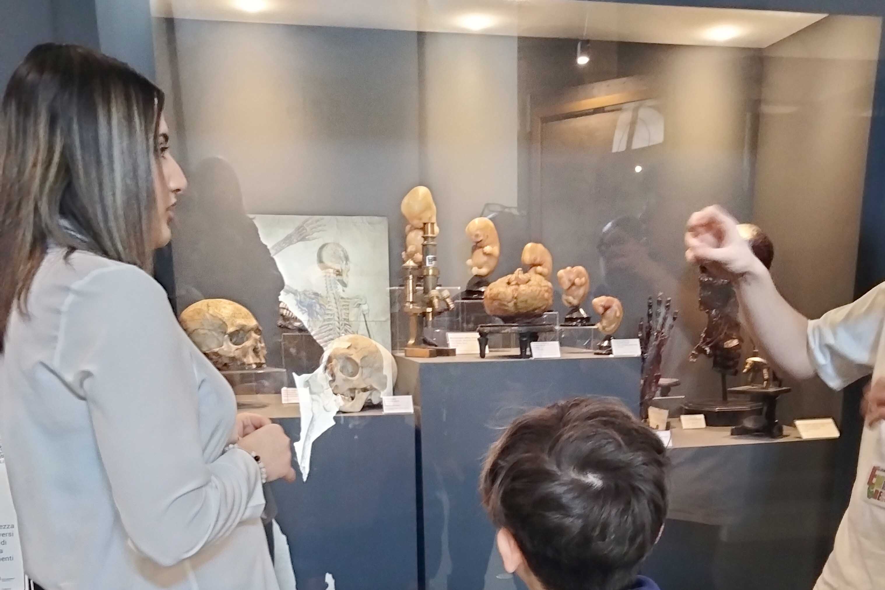 Un momento della visita al Museo dei Saperi e delle Mirabilia siciliane