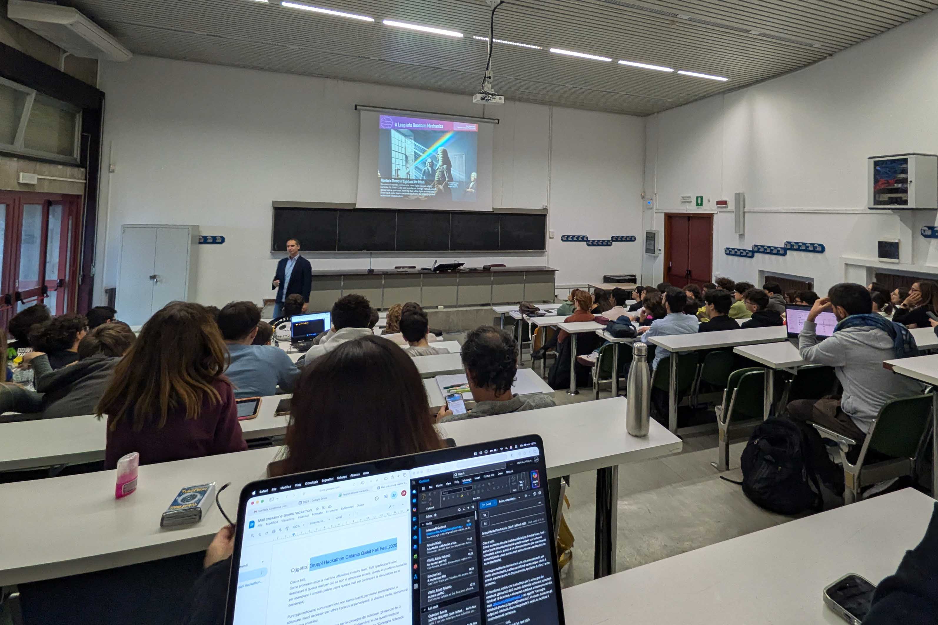 Un momento delle attività in aula