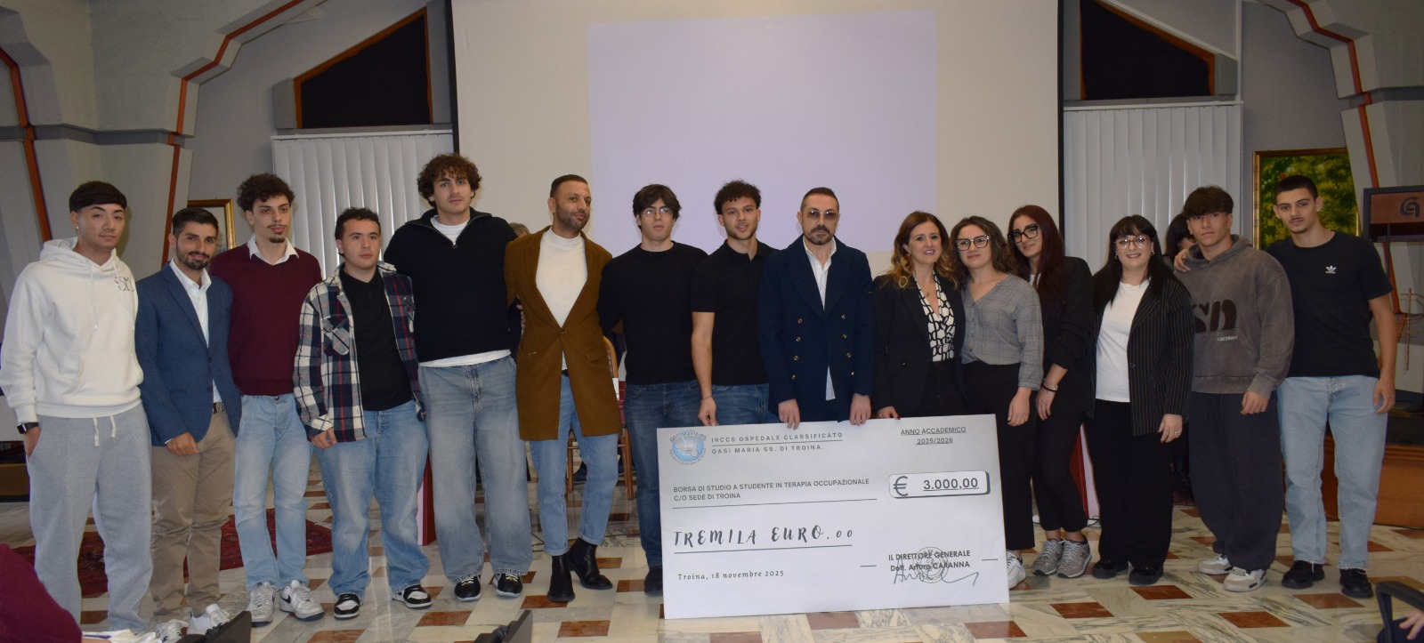 La consegna delle borse di studio