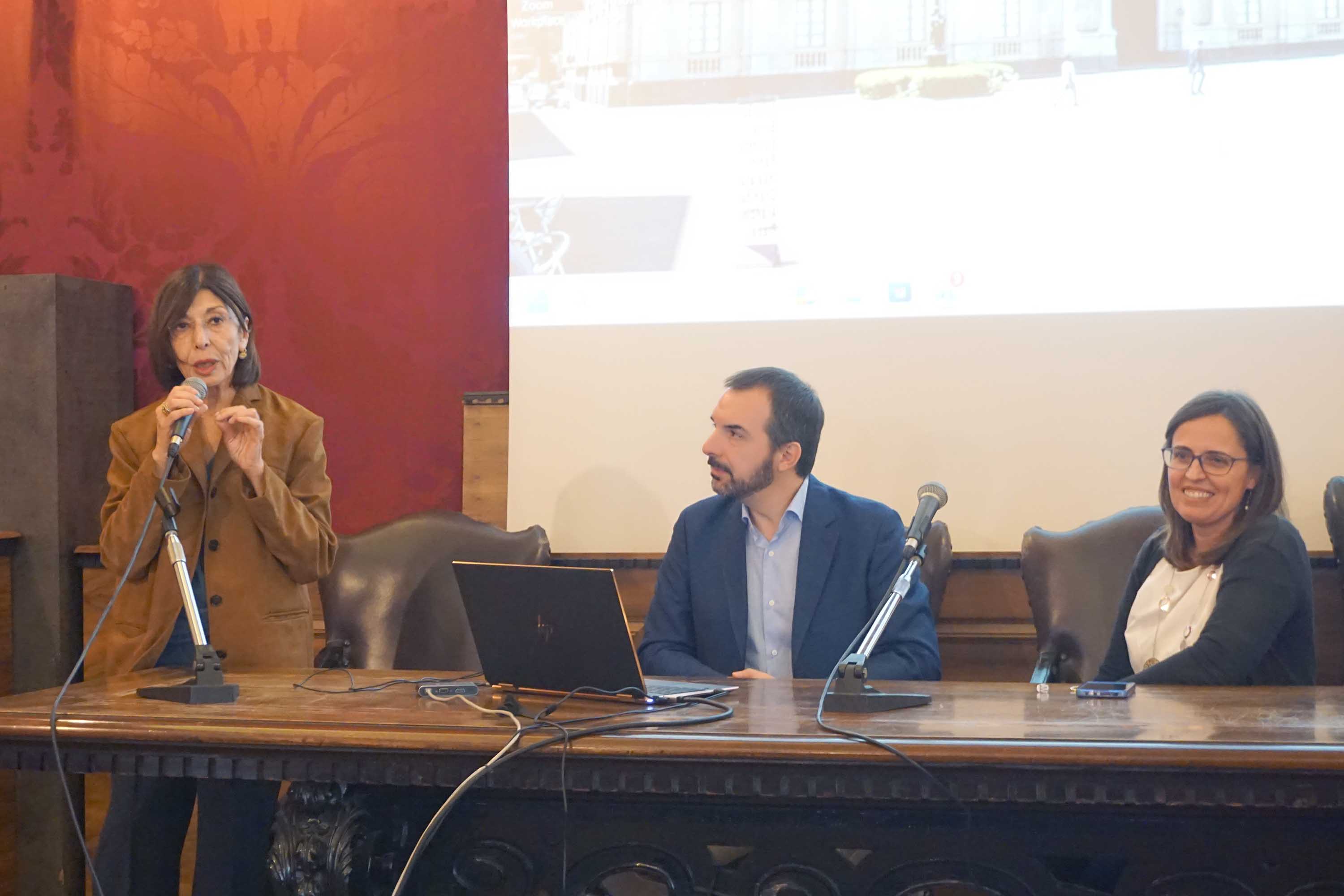 Un momento dell'intervento della prorettrice Lina Scalisi