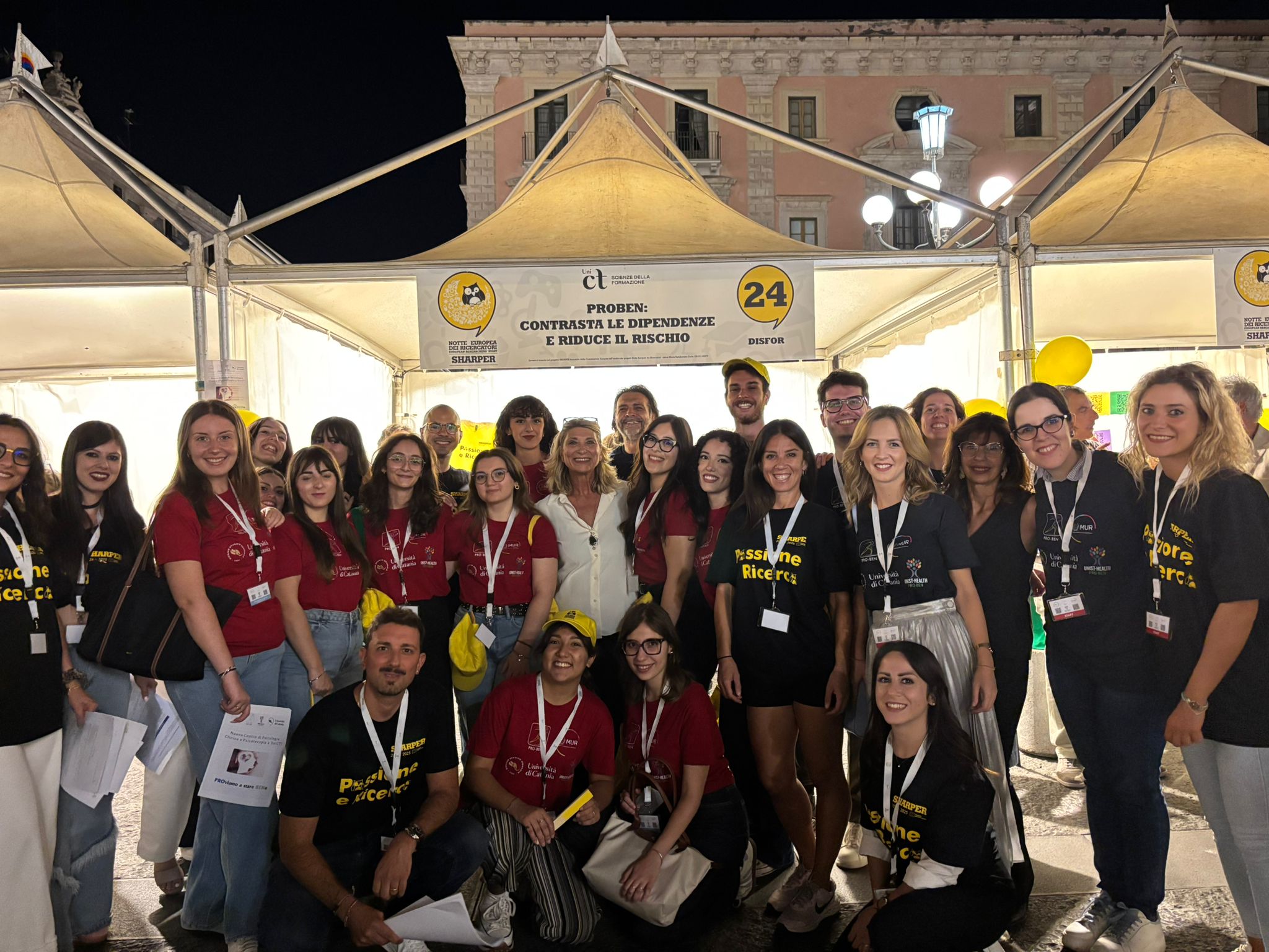 Un momento delle attività di promozione alla Notte dei Ricercatori