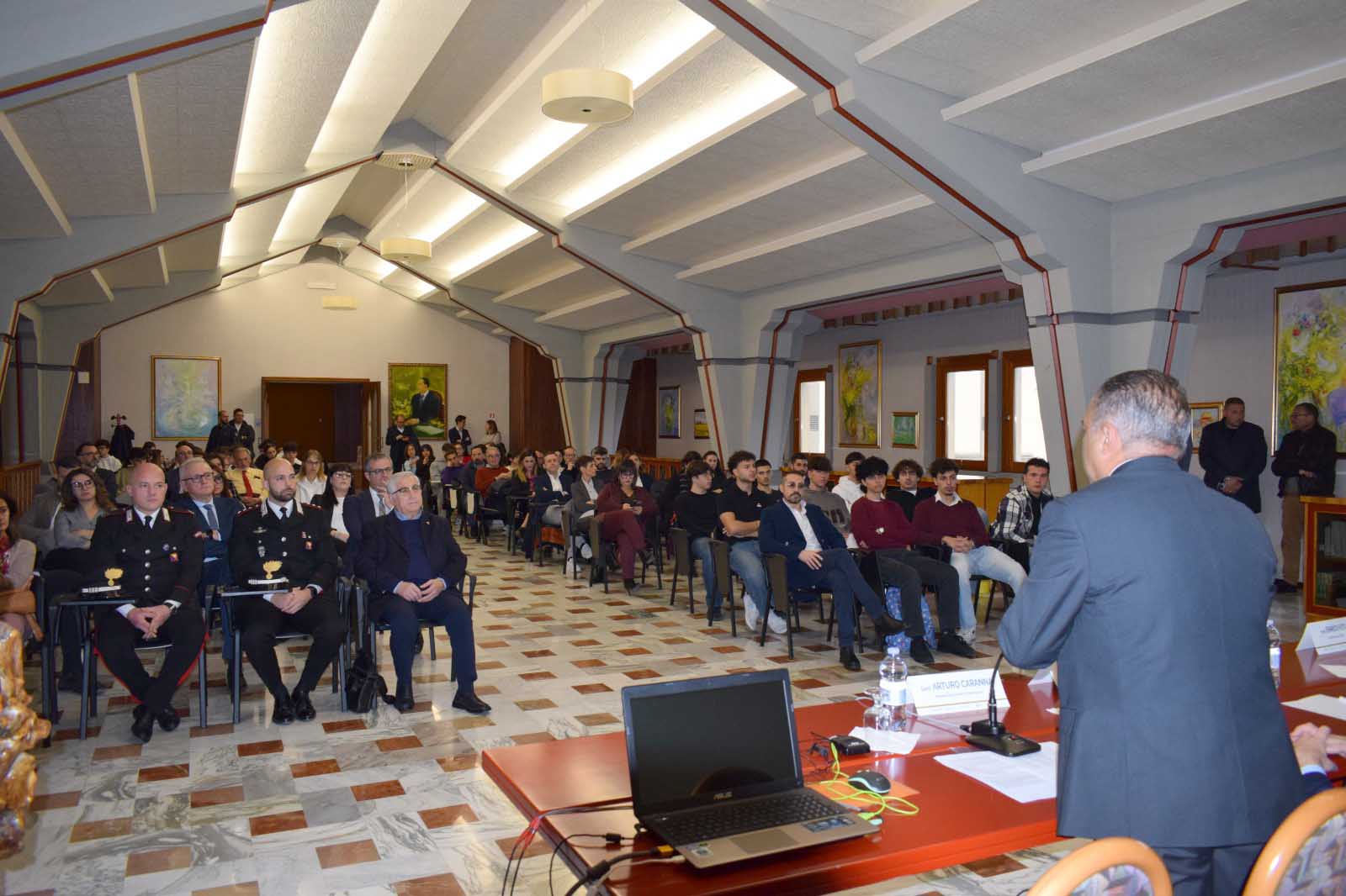 Un momento della cerimonia