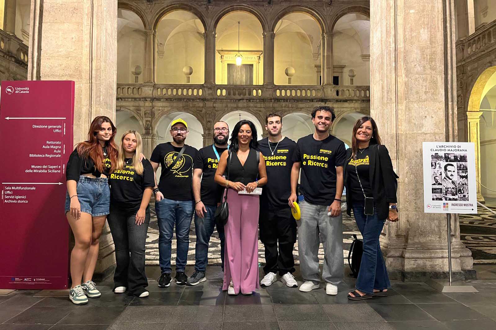 Lo staff che ha curato le iniziative al Museo dei Saperi e delle Mirabilia siciliane diretto dalla prof.ssa Germana Barone