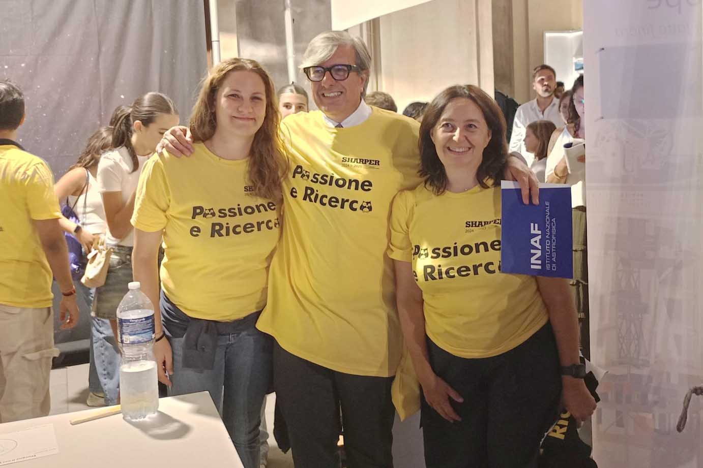 Il rettore Enrico Foti insieme con Alessia Tricomi