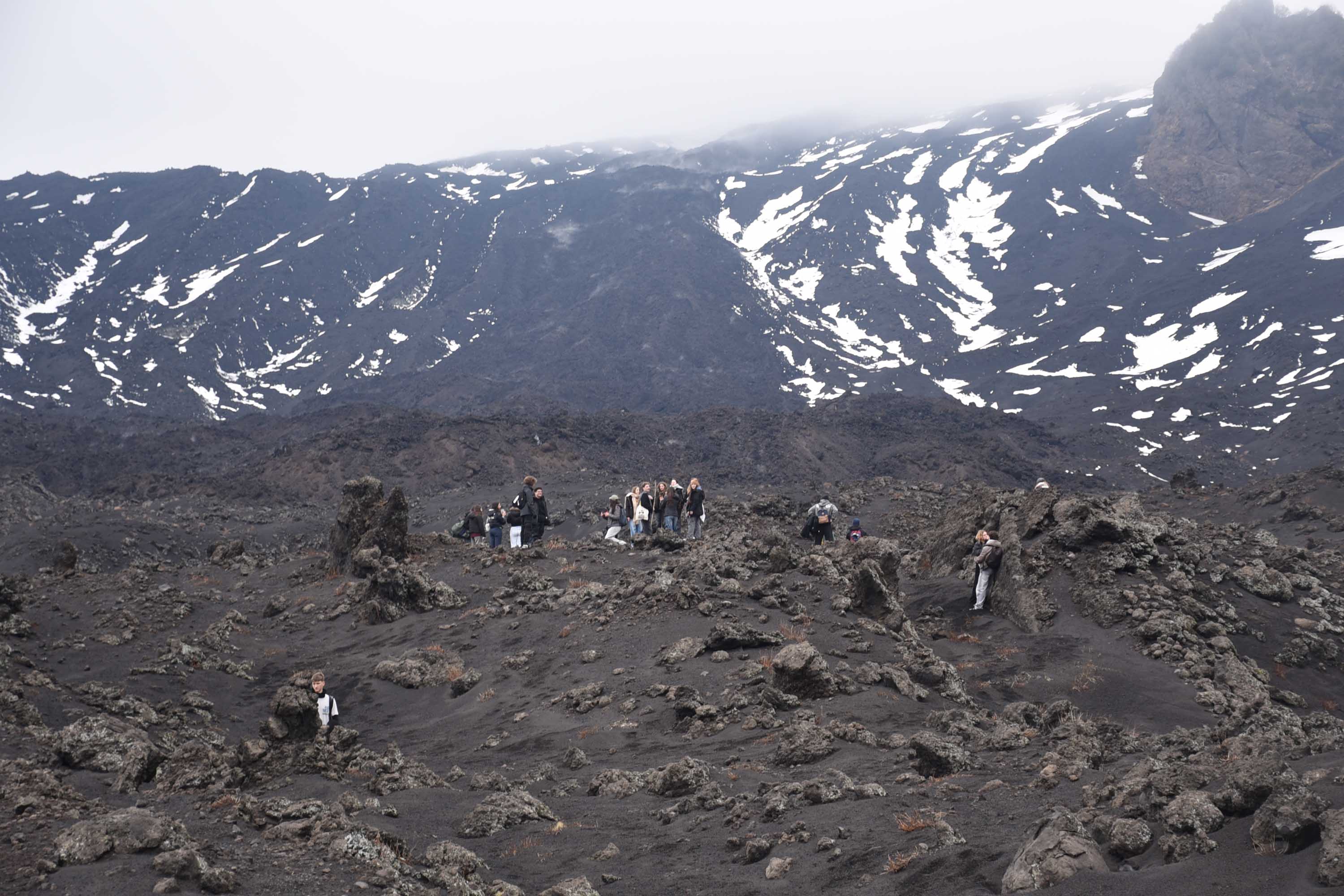 Studenti sull'Etna