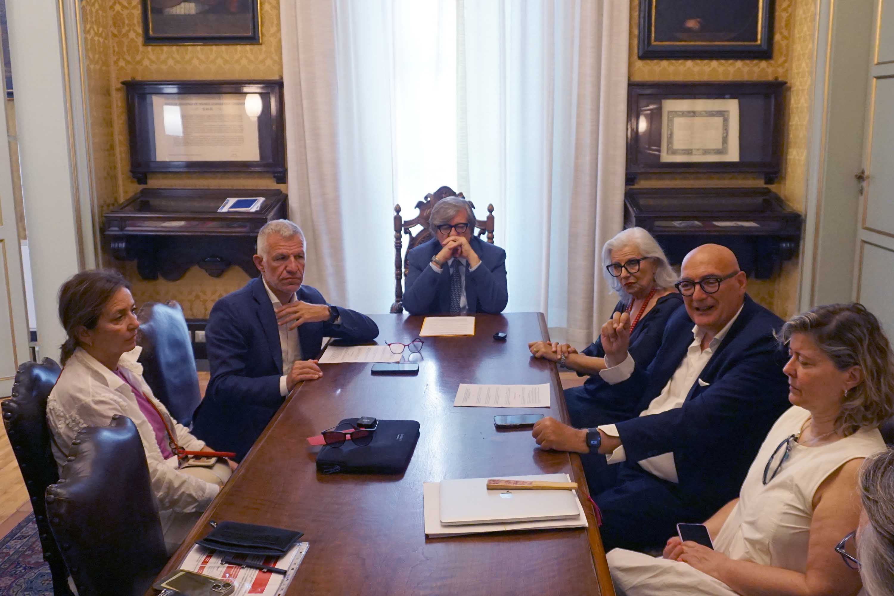 un momento della presentazione del protocollo 