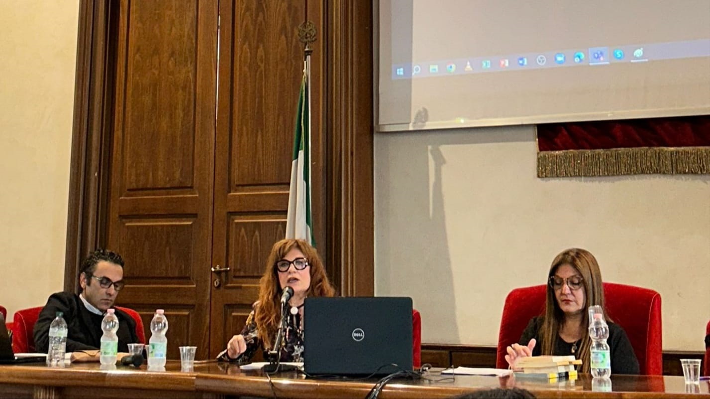 Da sinistra Angelo Granata, Pinella Di Gregorio e Stefania Mazzone