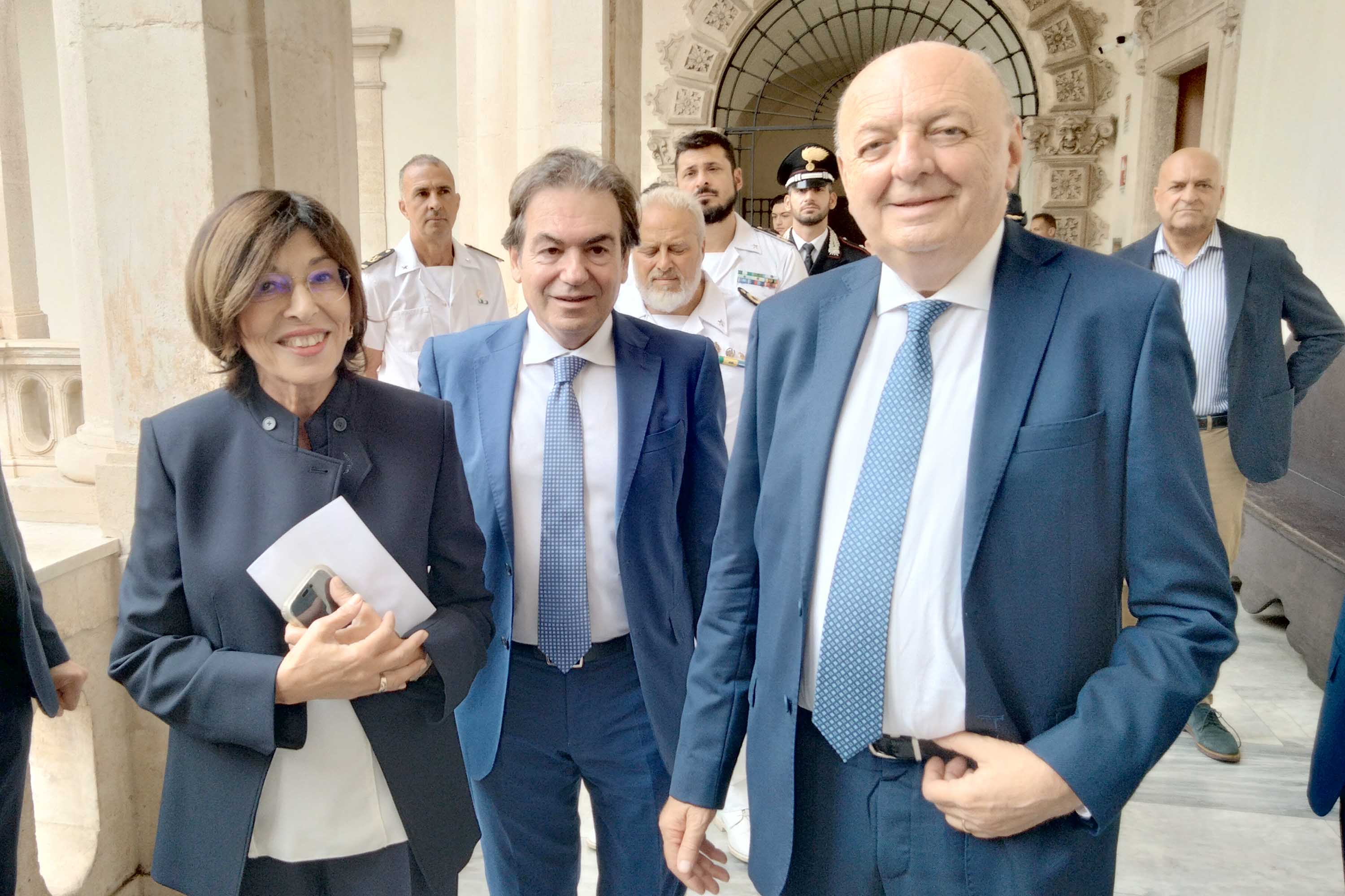 In foto Lina Scalisi, Antonello Piraneo e Gilberto Pichetto Fratin