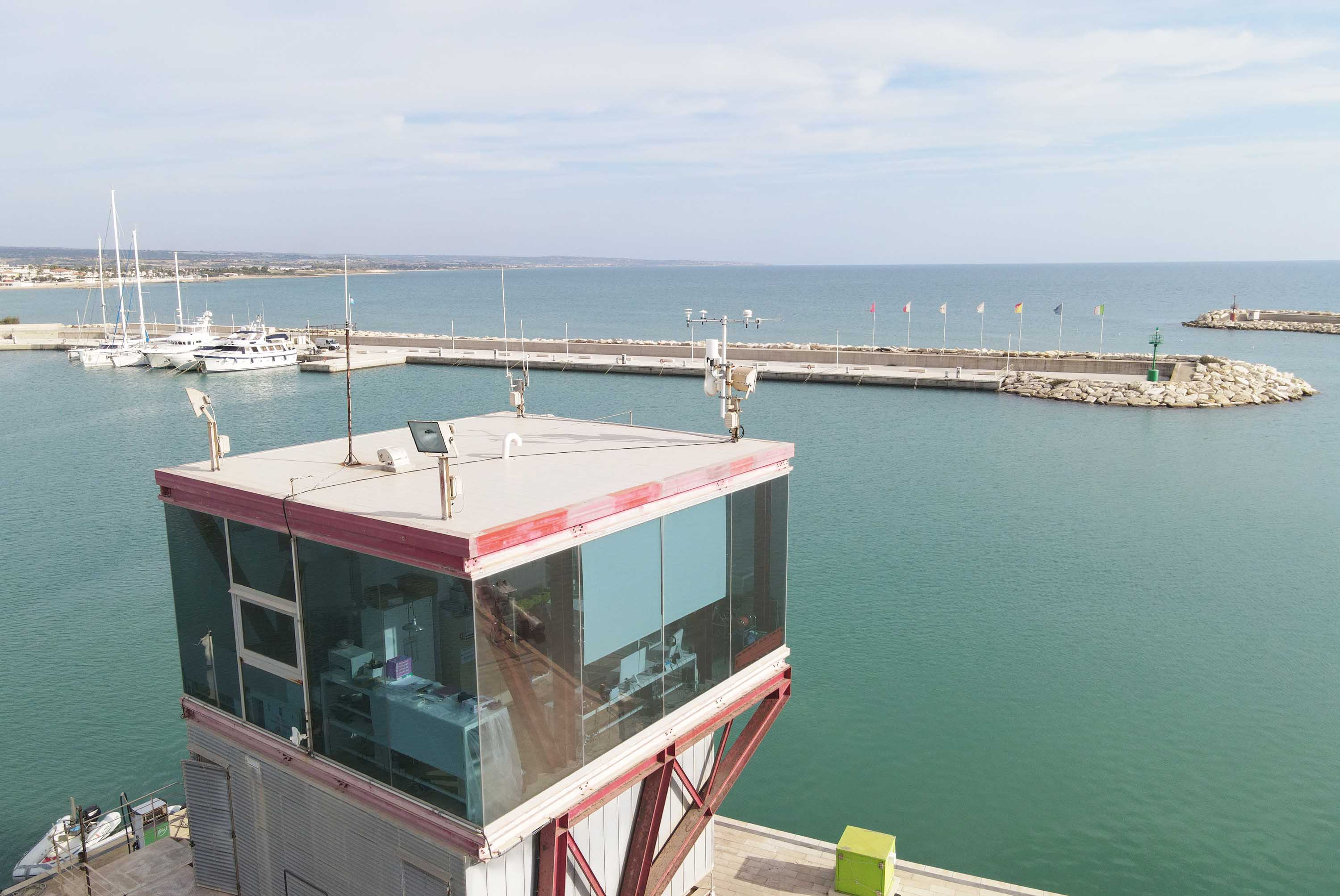 Il sistema di rilevazione di Marina di Ragusa del progetto Calypso South