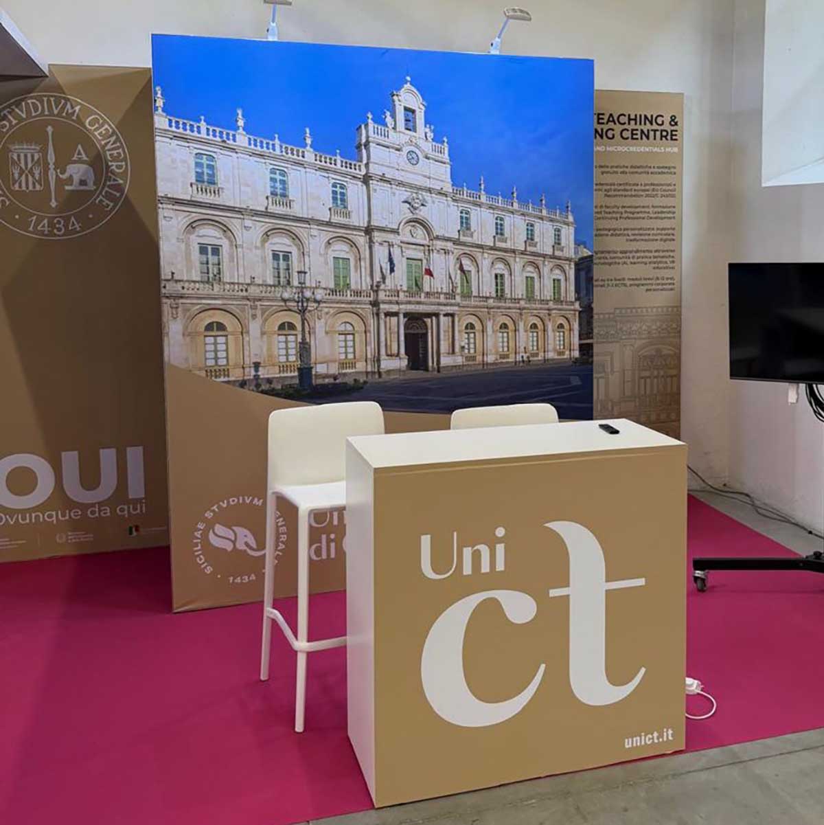 Lo stand di Unict a Didacta