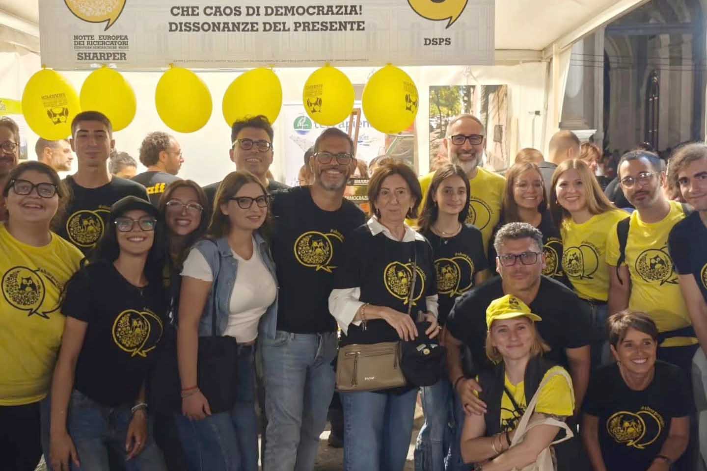 Lo stand del Dipartimento di Scienze politiche e sociali