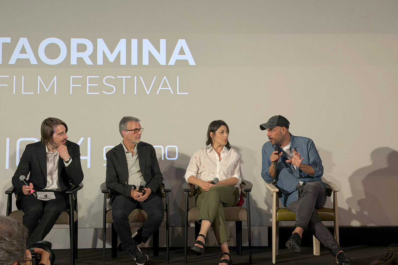 Un momento della Masterclass con Guido Chiesa, Nicoletta Micheli e Marco D’Amore