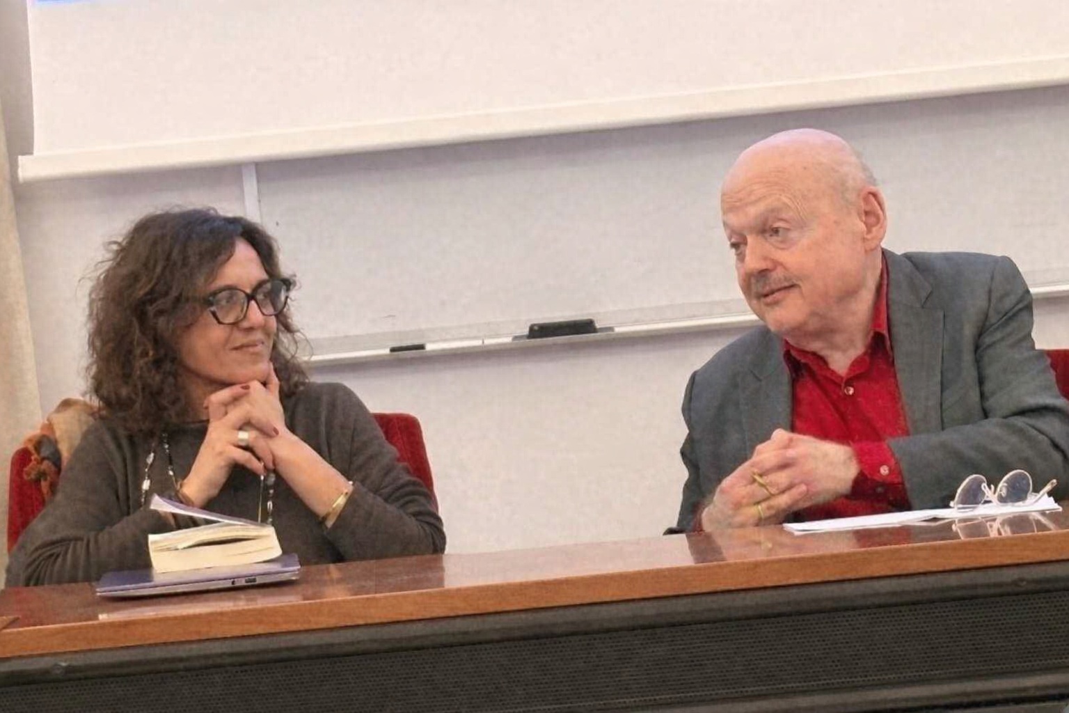 In foto Irene Falconieri e Michael Herzfeld