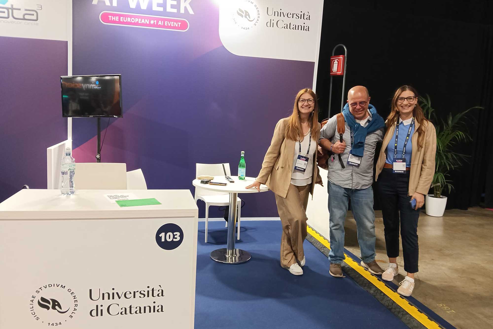 Lo stand di Unict a AI Week 2026