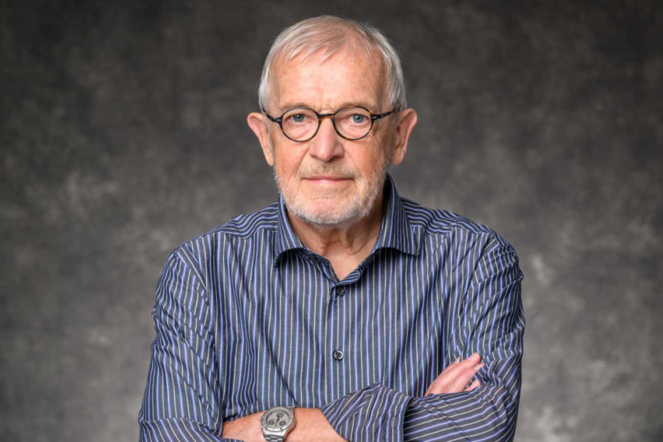 Francis Halzen, vincitore del Nobel per la Fisica 2026 (Foto: Althea Dotzour / UW–Madison, 2024)