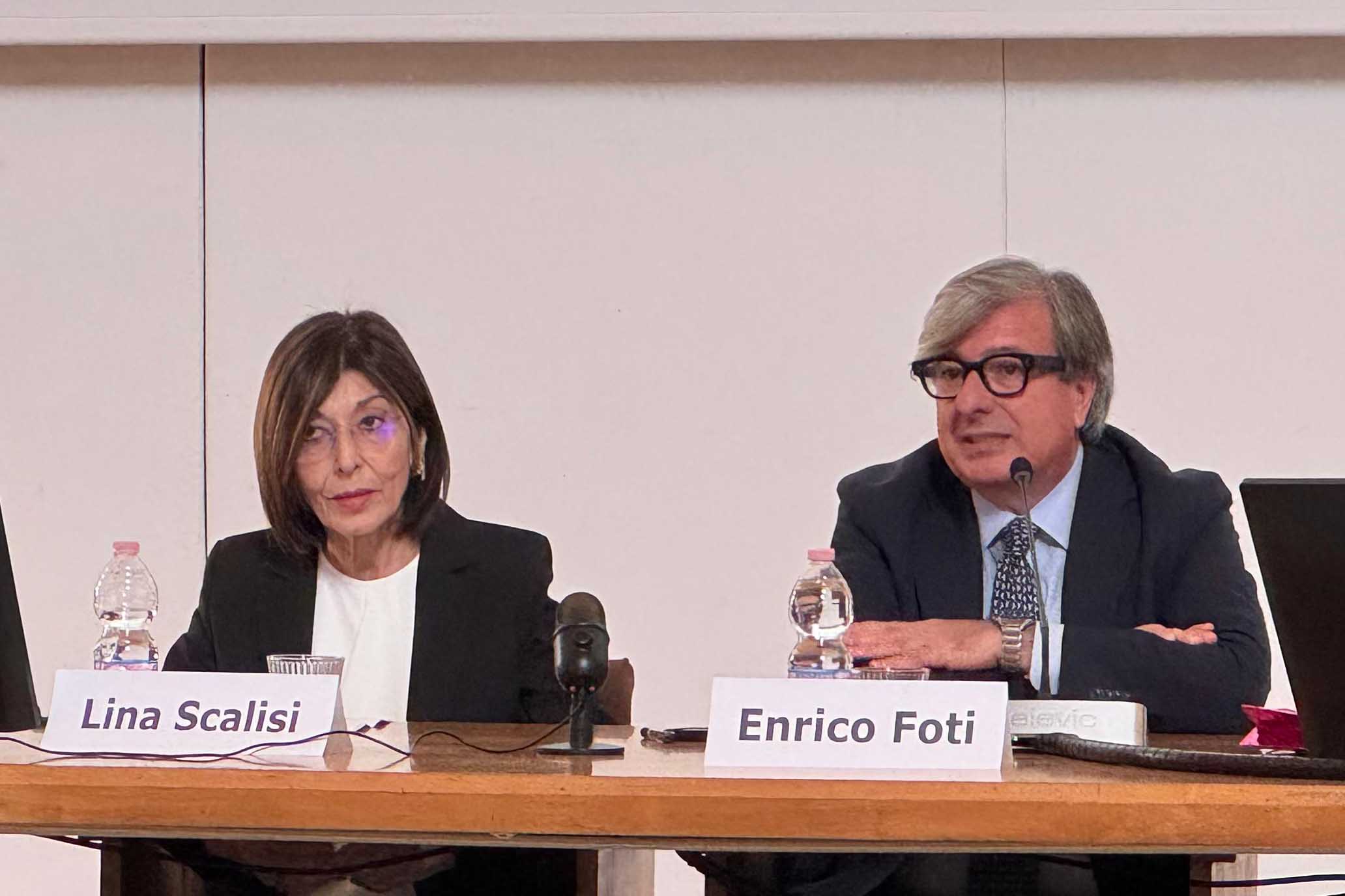 La prorettrice Lina Scalisi e il rettore Enrico Foti