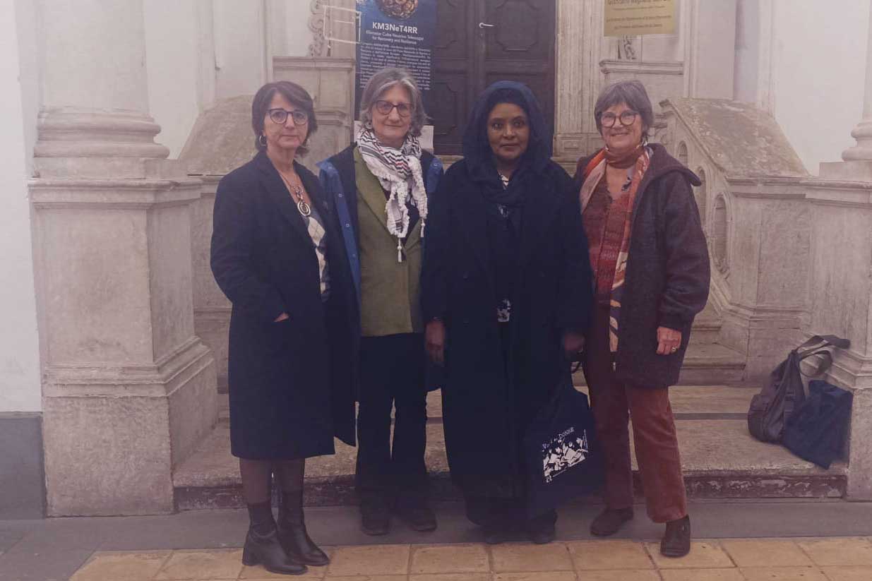 In foto da sinistra Stefania Barca, Maria Carreras, Balgis Osman e Silvana Galassi