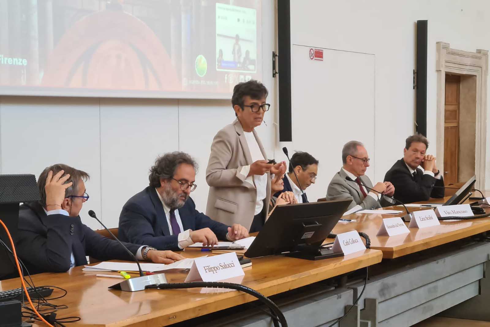 Un momento dell'intervento di Alessandra Del Verme