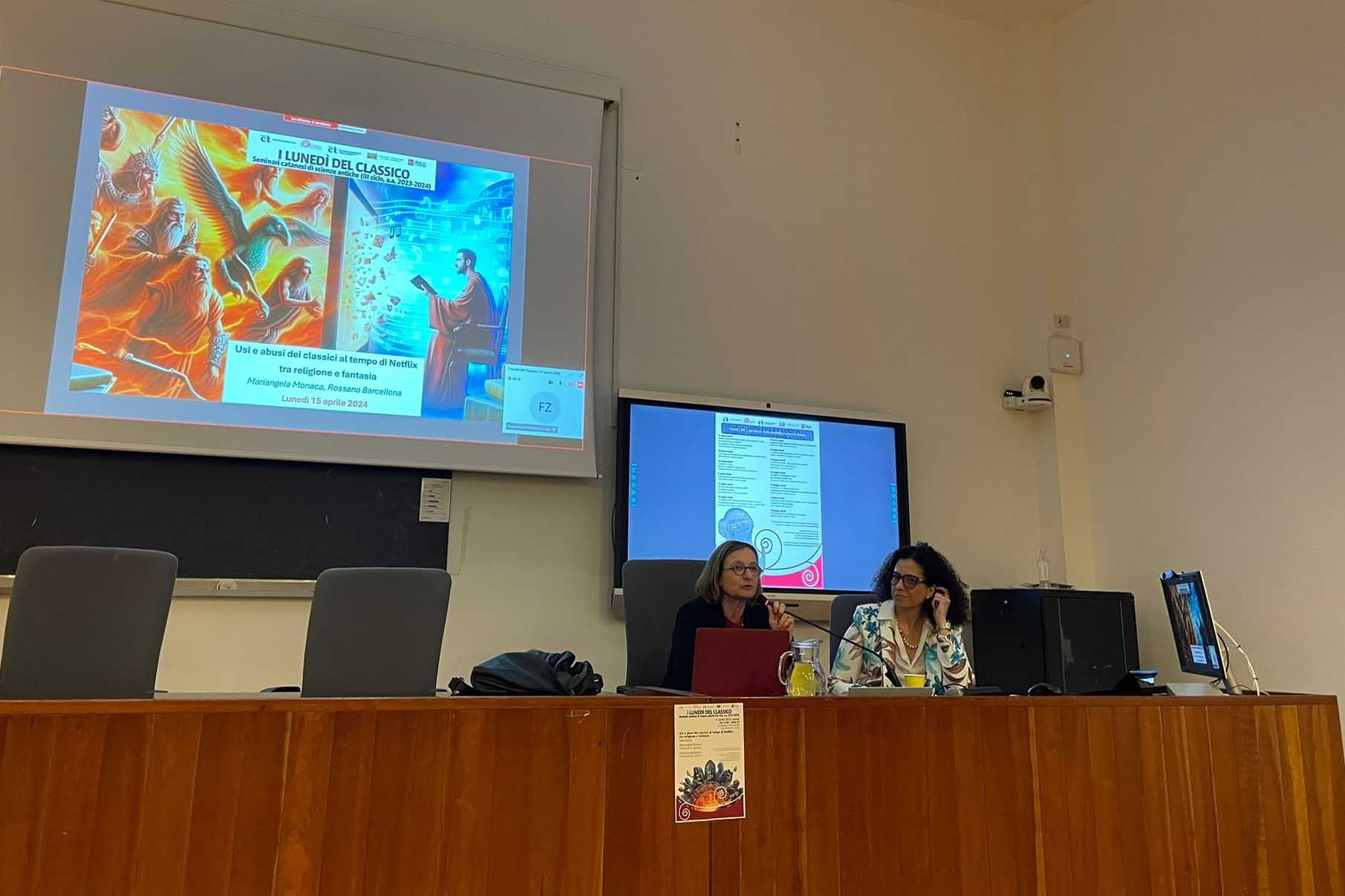 In foto Rossana Barcellona e Mariangela Monaca