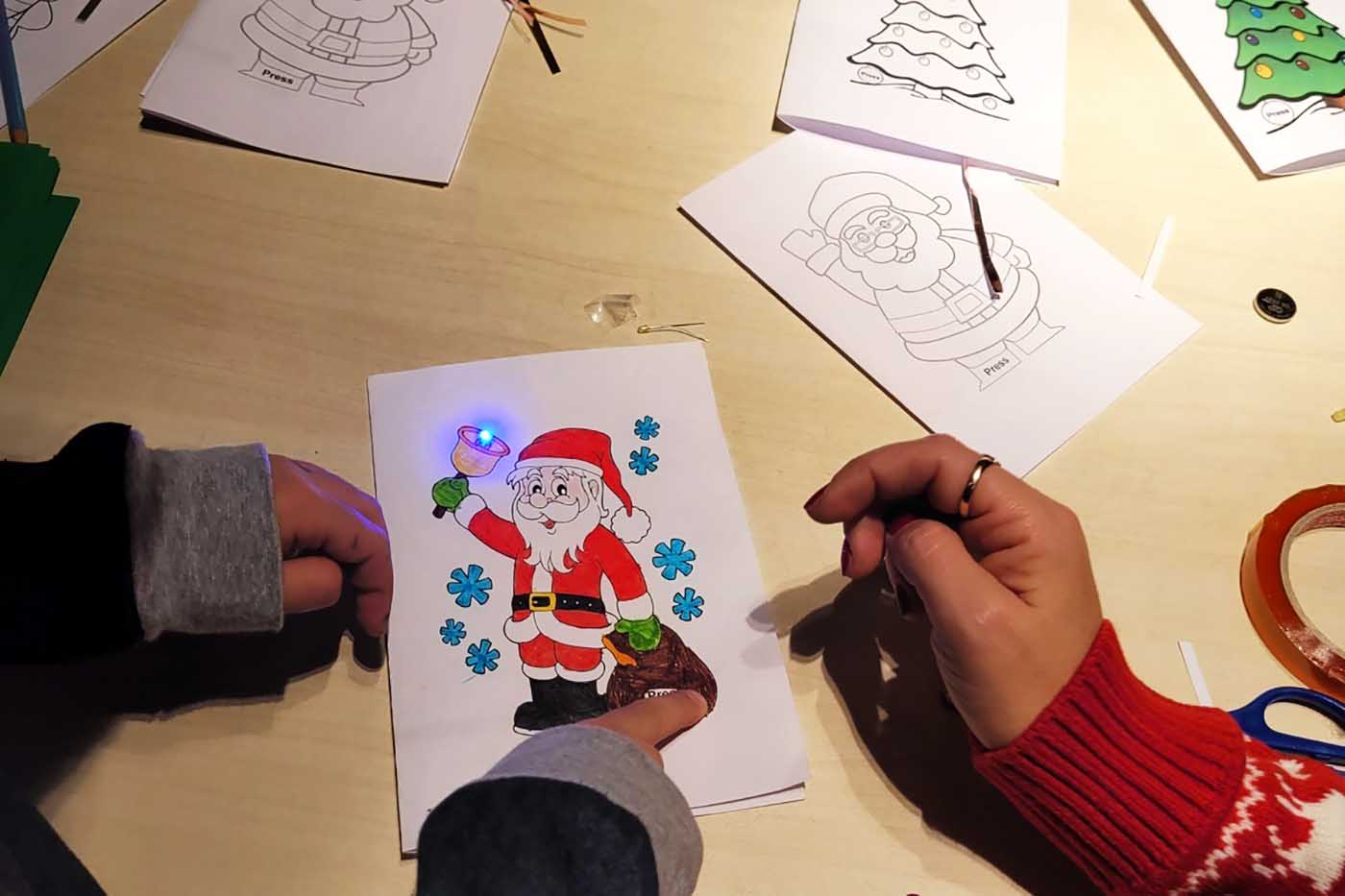 Un biglietto d'auguri natalizio